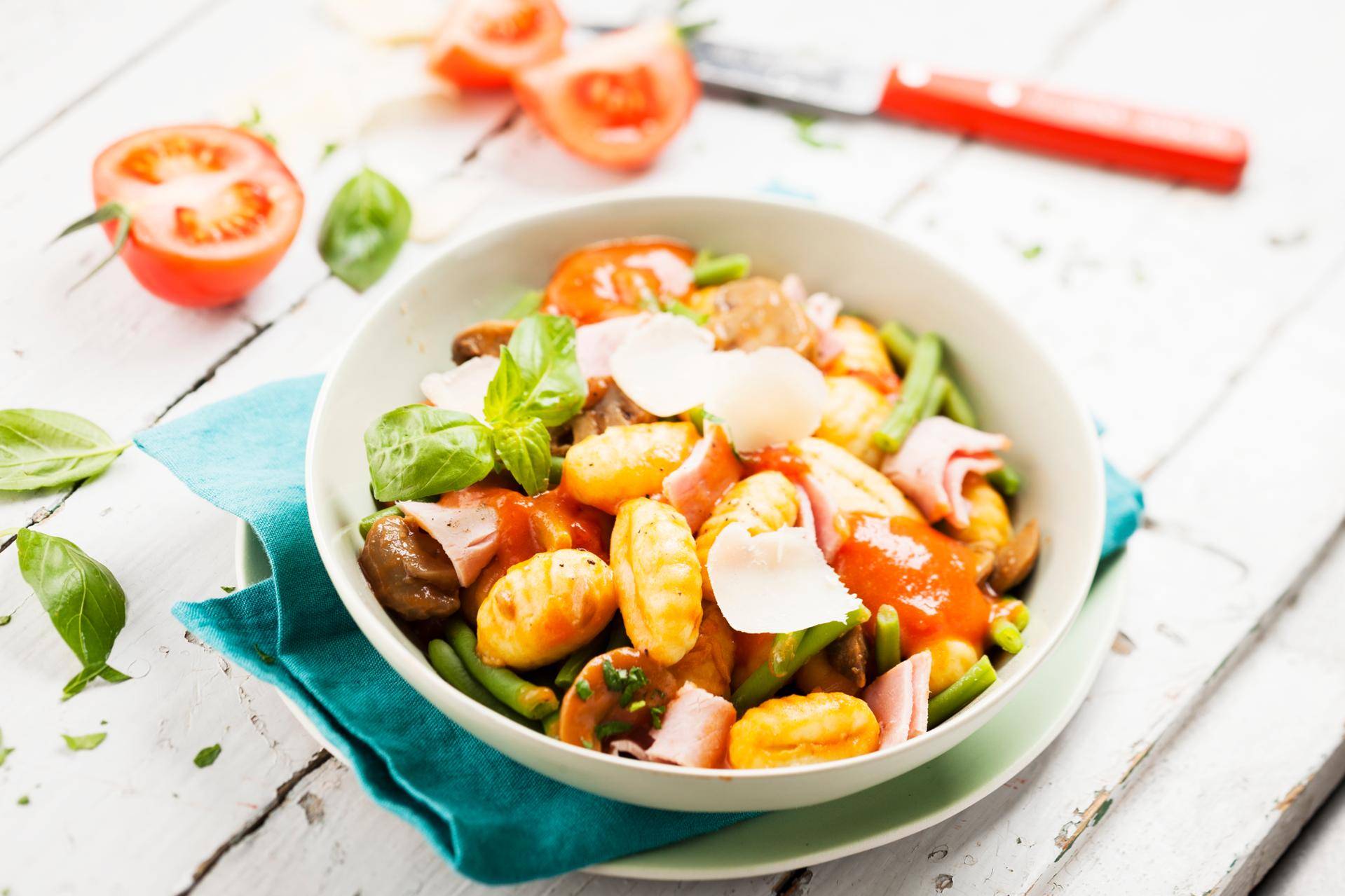 Gnocchis champignons jambon - Recette Cookeo | Moulinex