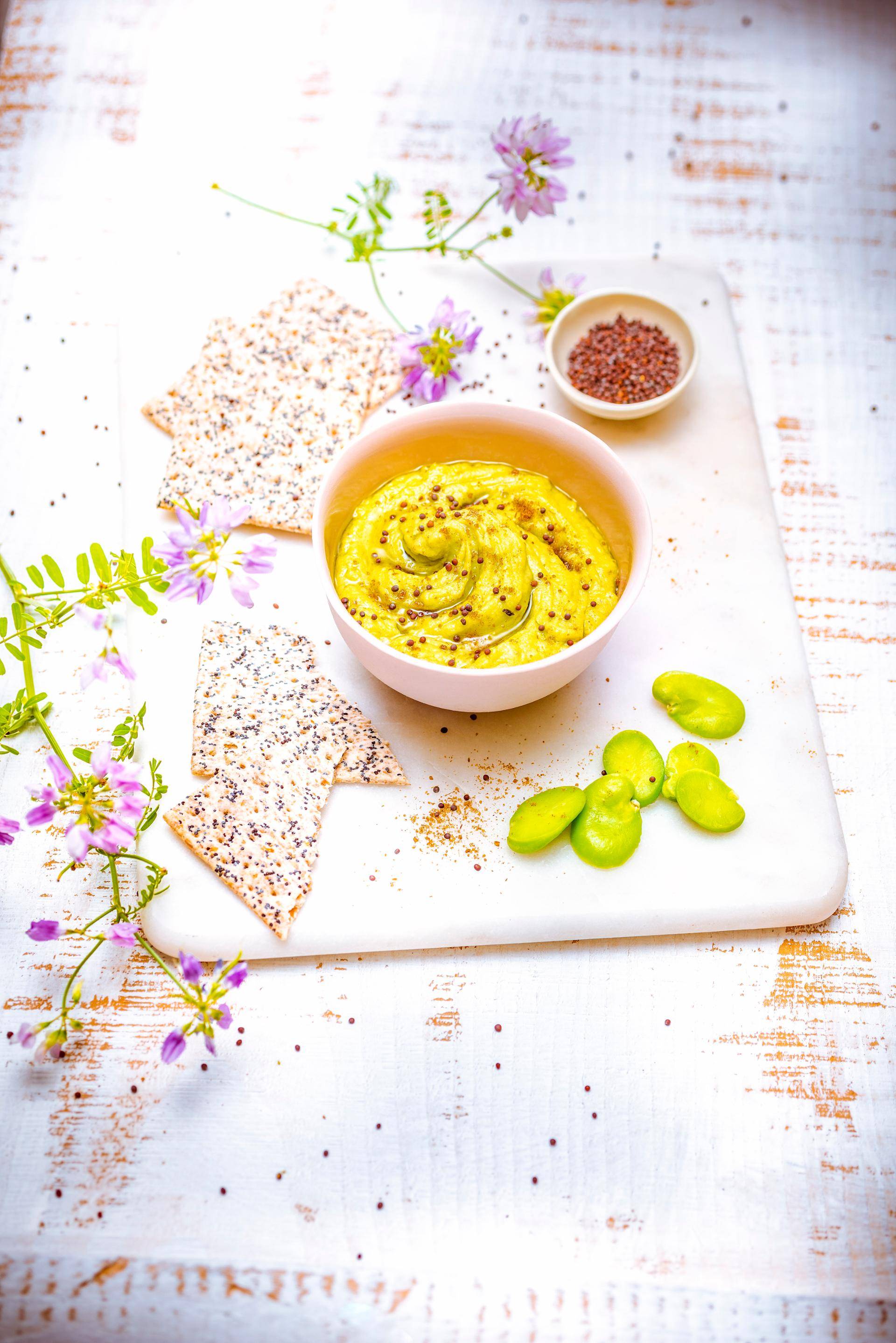 Houmous de fèves aux graines de moutarde - Recepten Ultrablend Cook | Moulinex