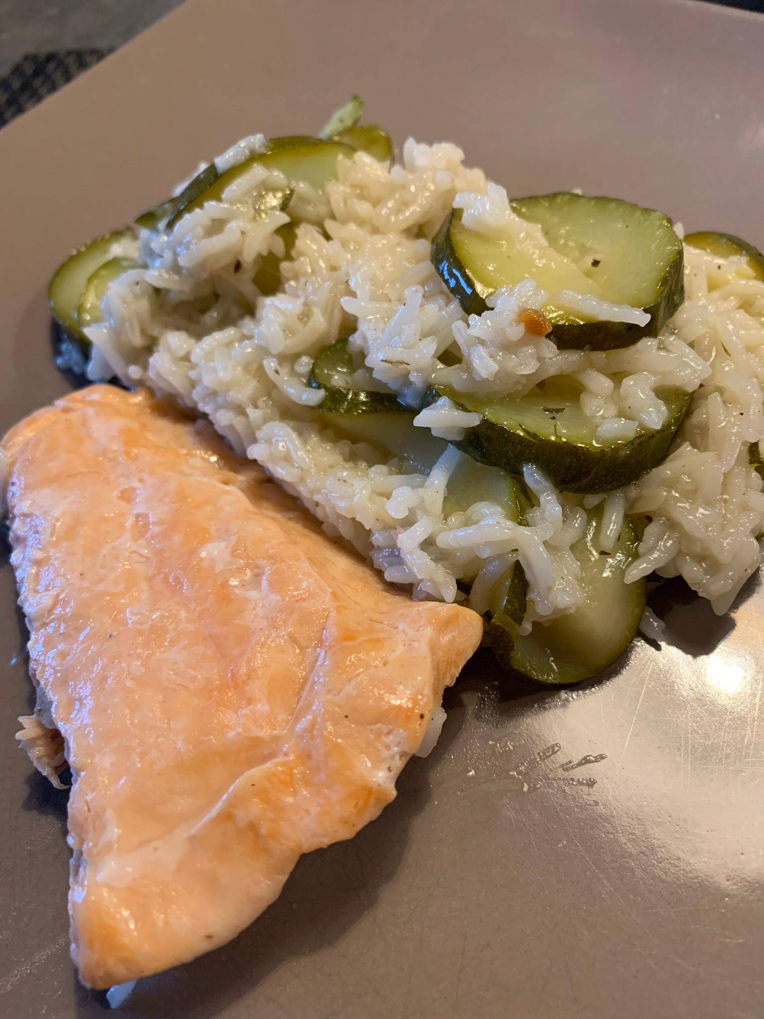 Filets de Saumon au riz citronné. - Recette Cookeo | Moulinex