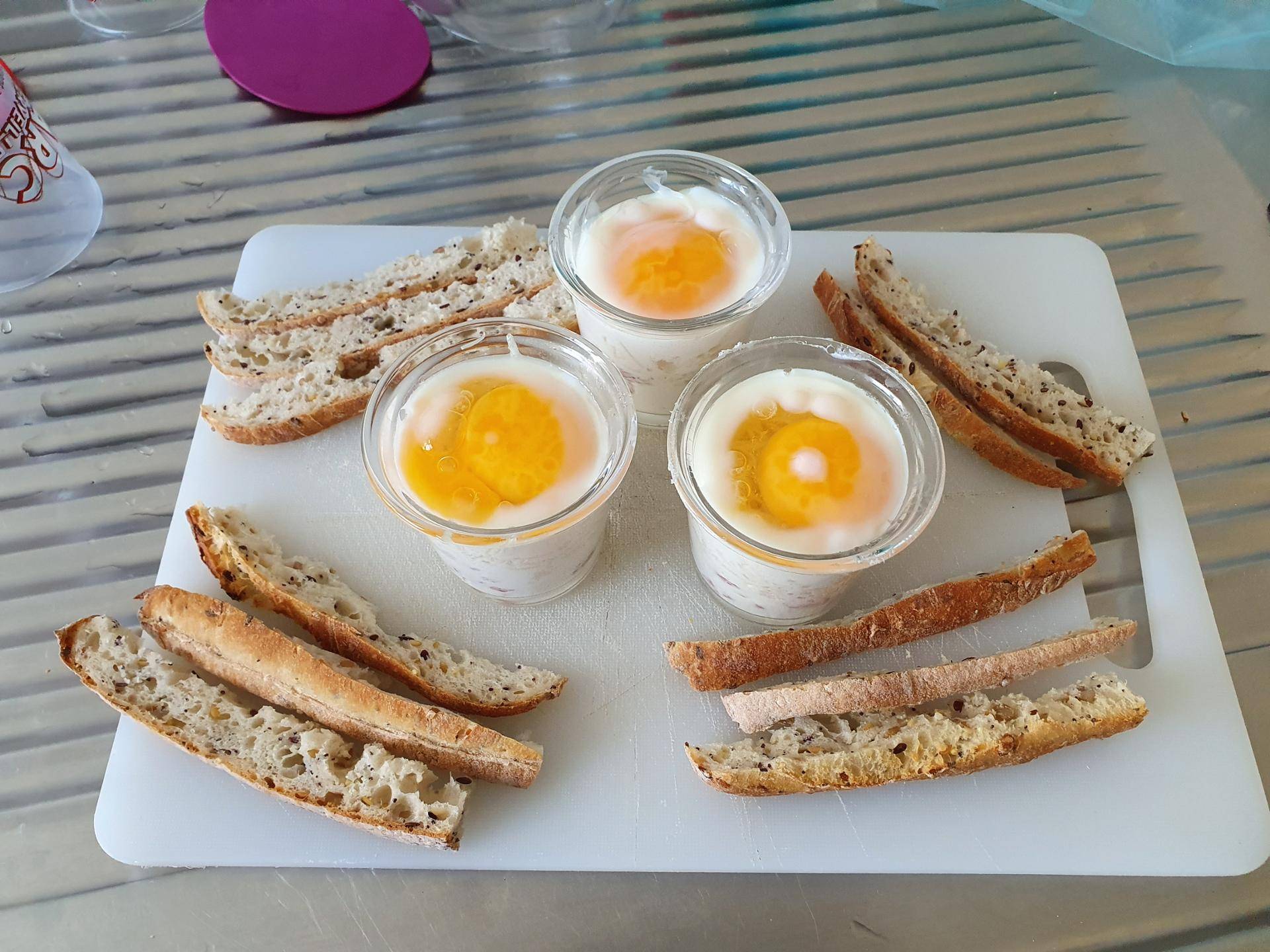Oeuf cocotte lardons chèvre - Recepten Cookeo | Moulinex