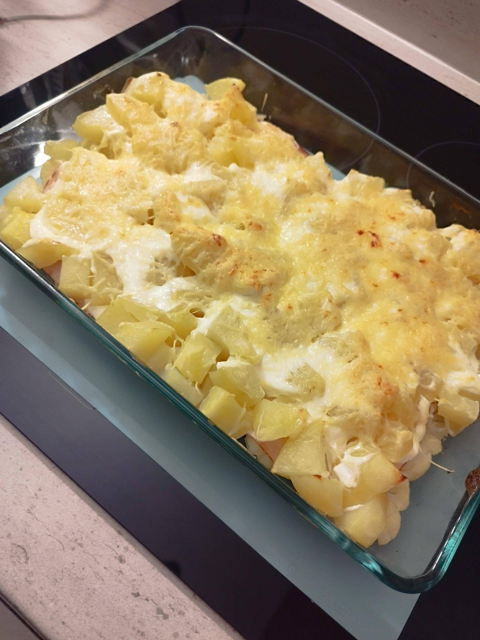 Gratin chou fleur - pomme de terre et blanc de poulet - Recepten Cookeo | Moulinex