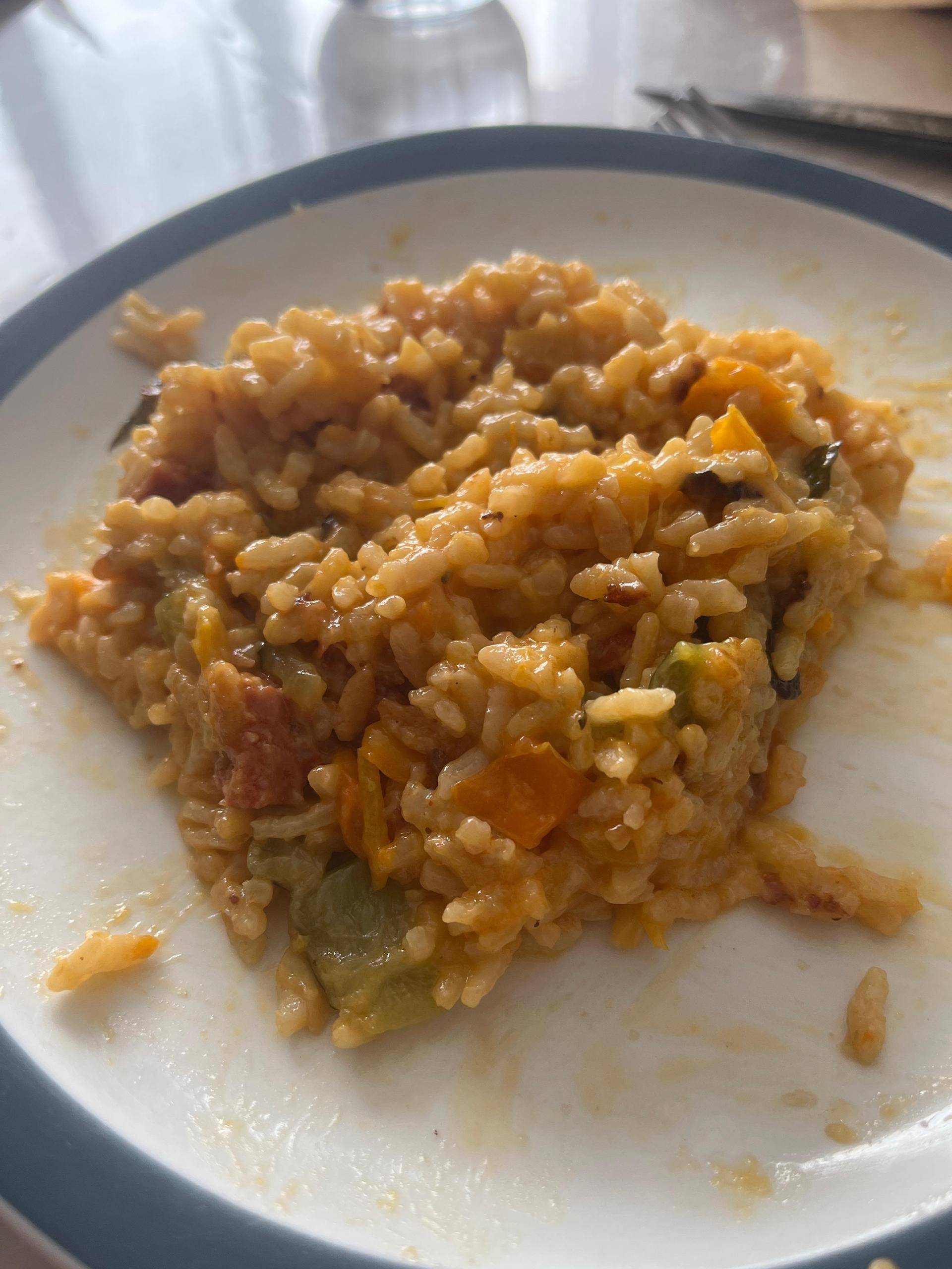 Risotto courgettes poivrons chorizo - Recepten Cookeo | Moulinex