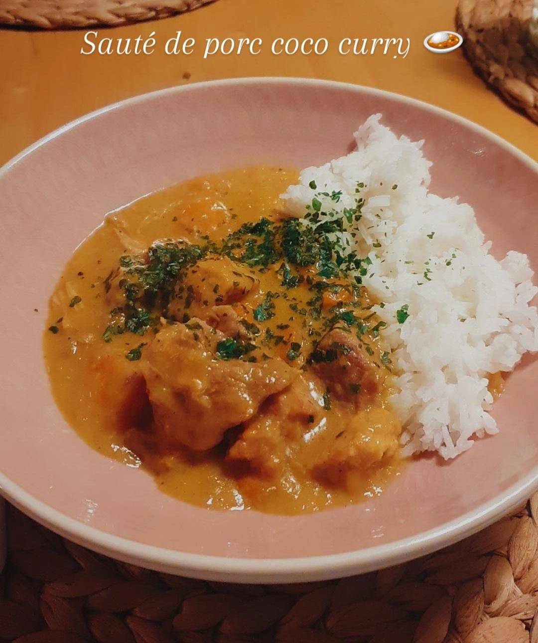 Sauté de porc coco curry - Recepten Cookeo V3 | Moulinex