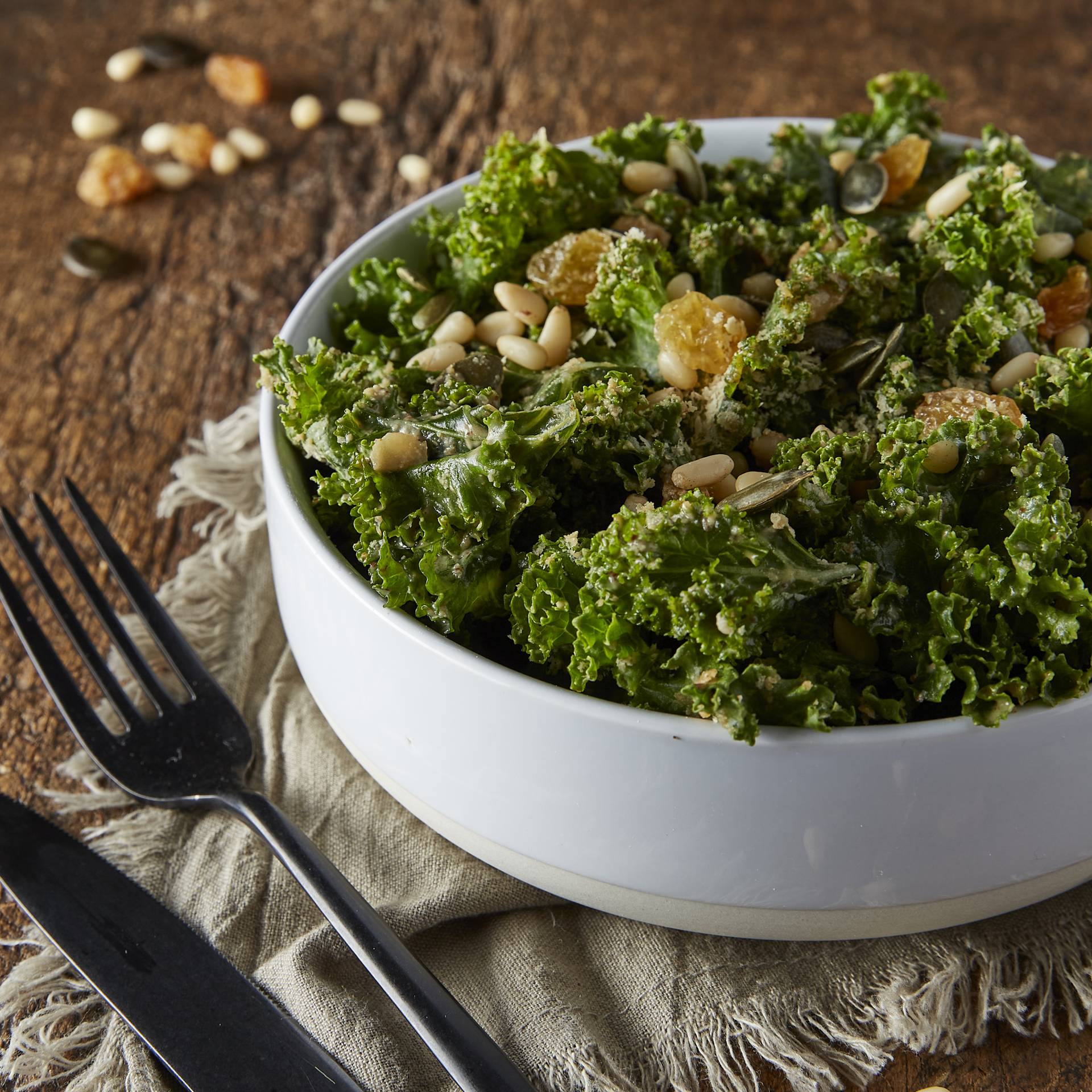 Salade de kale umami - Recette Companion | Moulinex