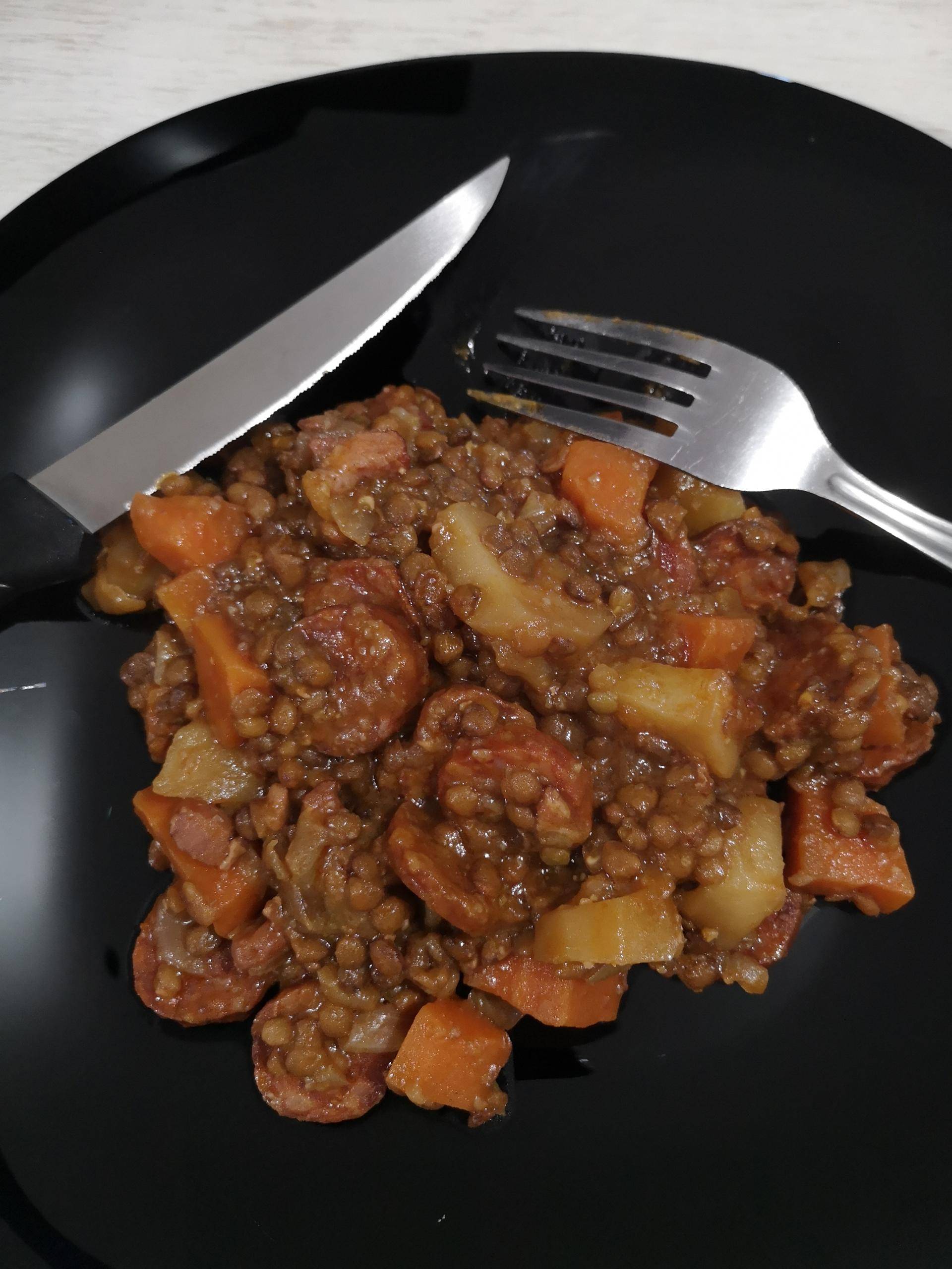Lentilles au chorizo à l'espagnol - Recepten Cookeo | Moulinex