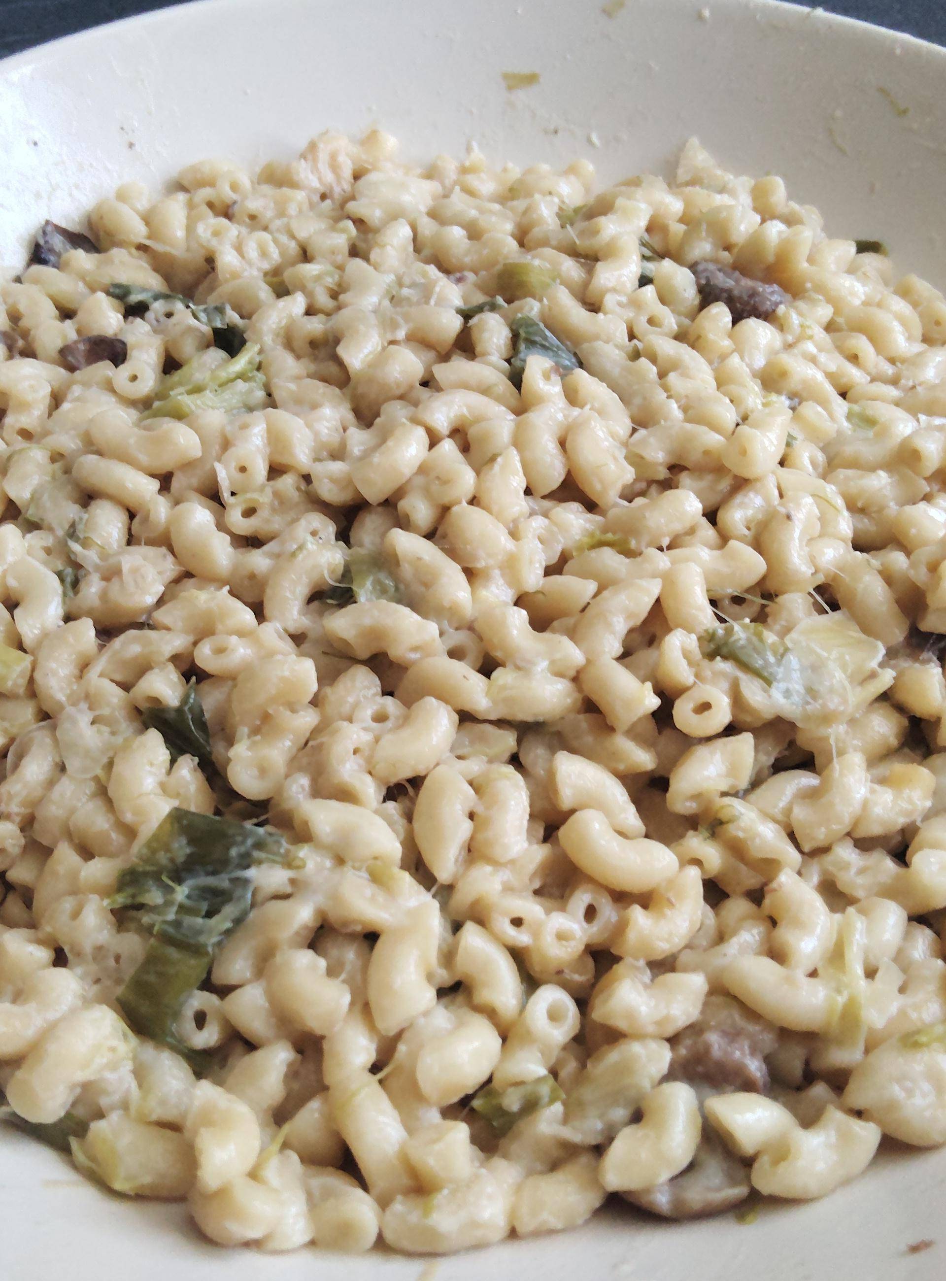 Pâtes au poireau, champignons et crème - Recette Cookeo | Moulinex