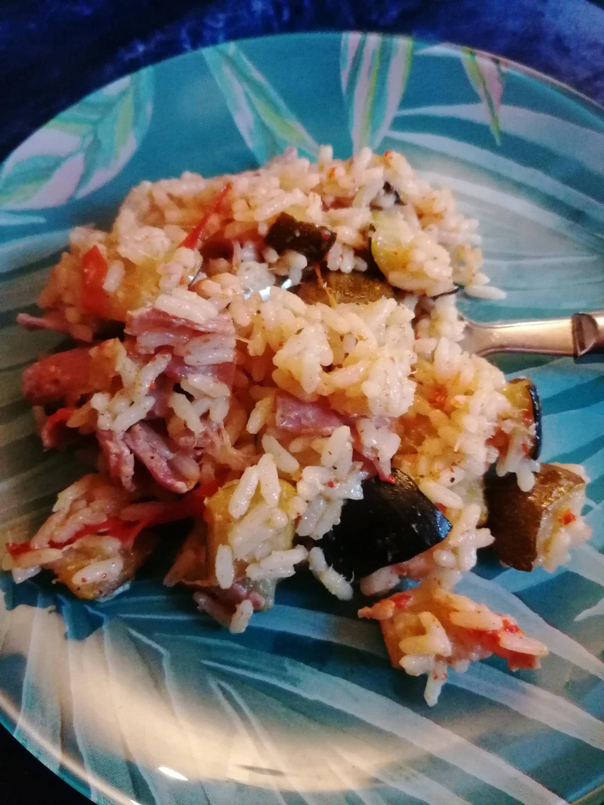 Risotto de jambon, courgettes et poivrons - Recepten Cookeo | Moulinex