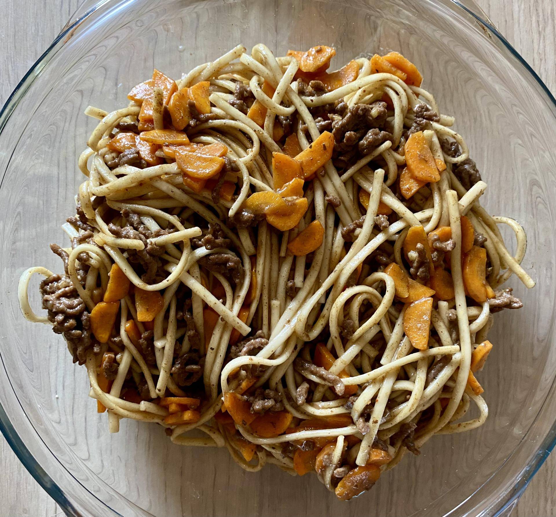 Wok de nouilles au bœuf et légumes sautés - Recette Companion Connect | Moulinex