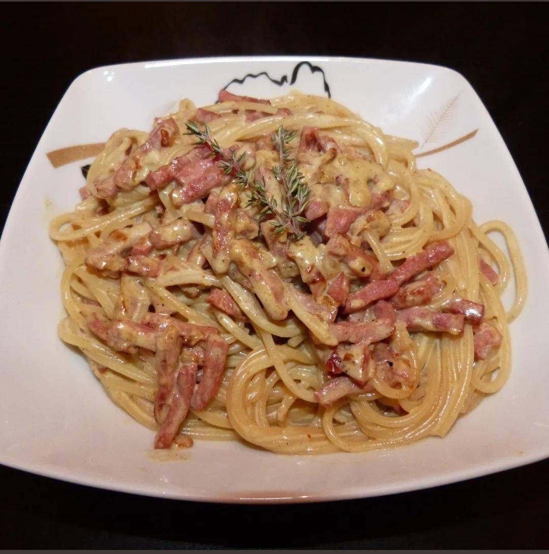 Spaghetti à la crème - Recepten Cookeo | Moulinex