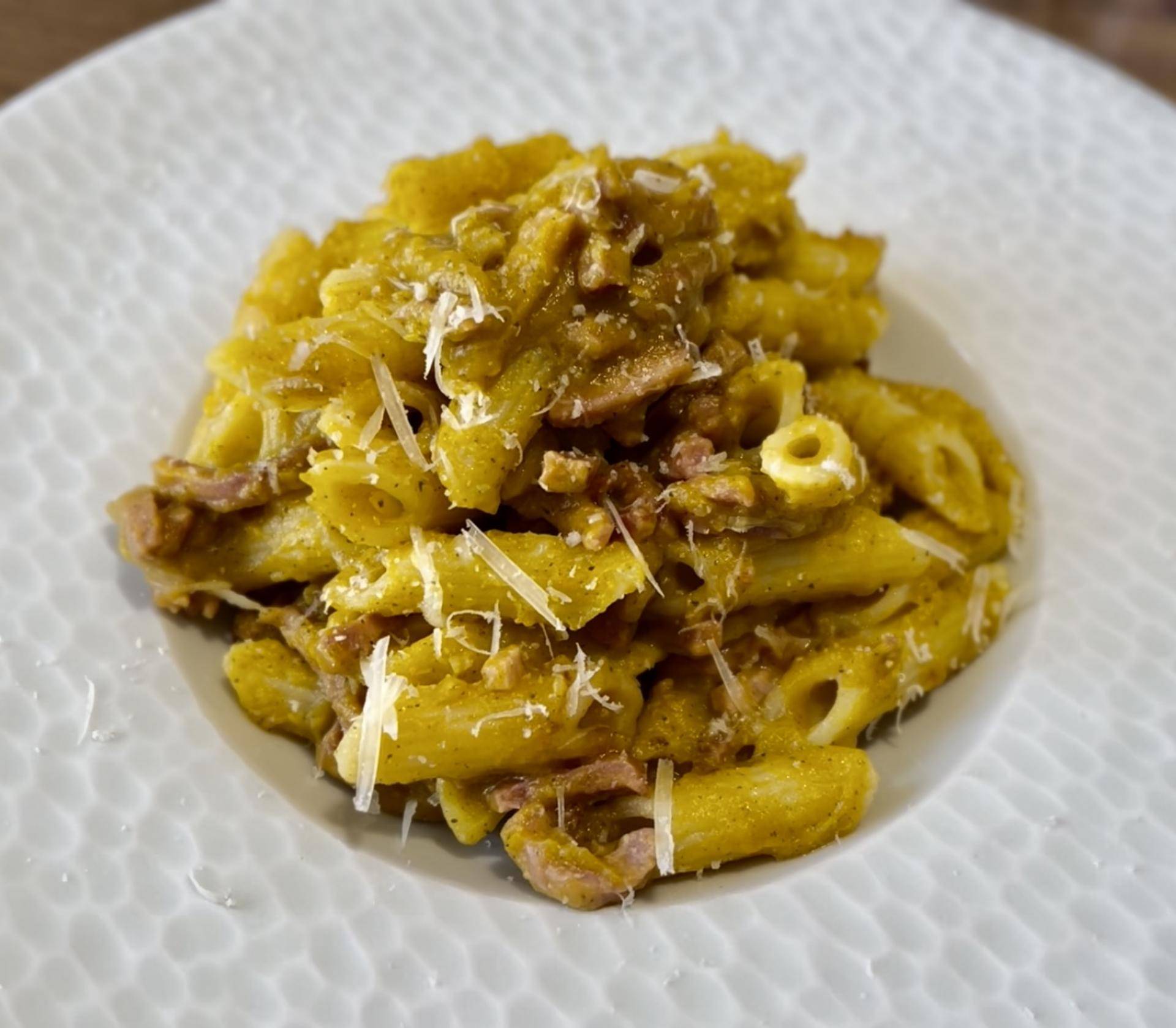 Pennés sans gluten crémeux de butternut et burrata - Recette Cookeo Infinity Autostir | Moulinex