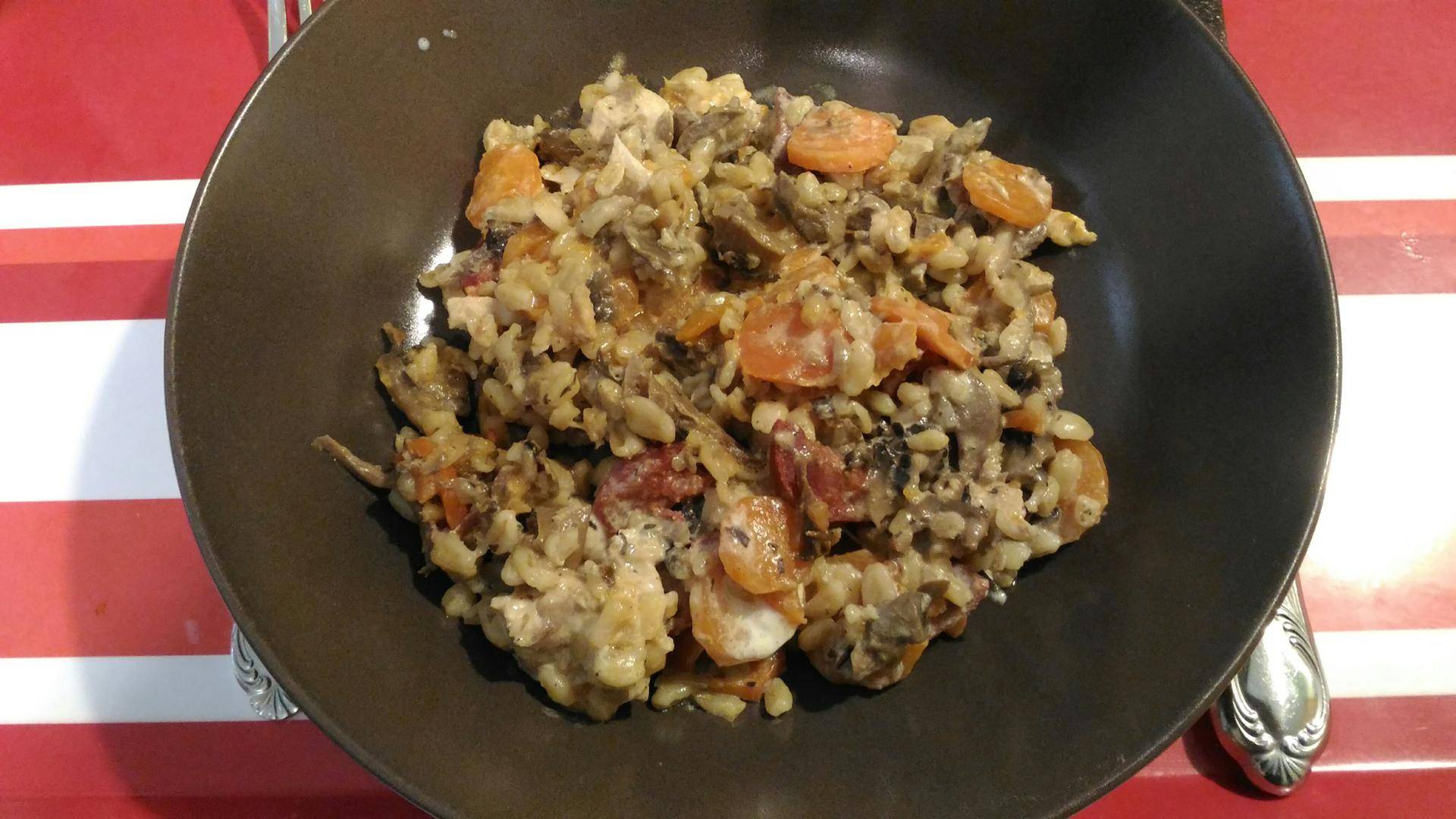 One pot poulet ebly champignons carottes - Recepten Cookeo | Moulinex
