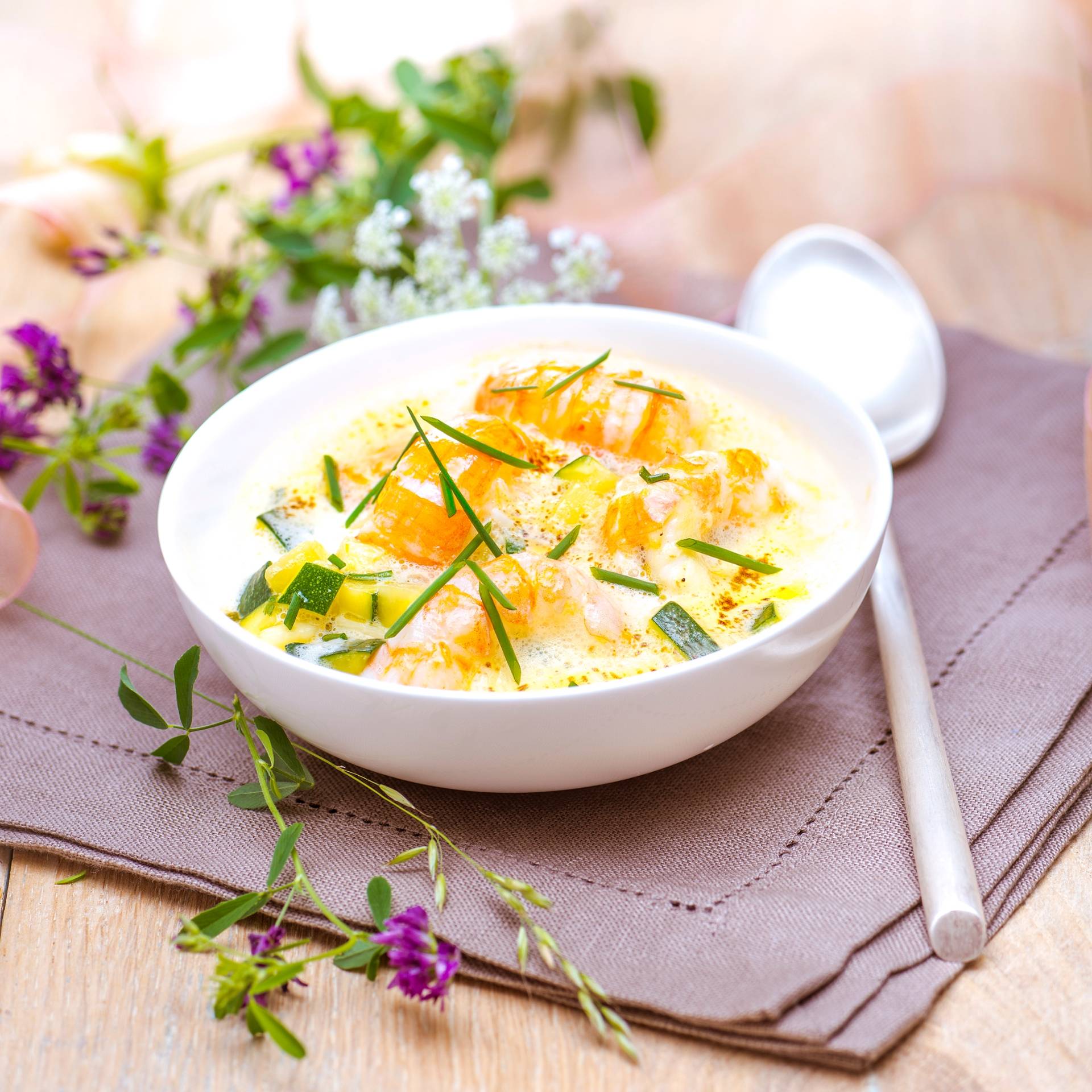 Langoustines au sabayon de champagne - Recette Companion | Moulinex