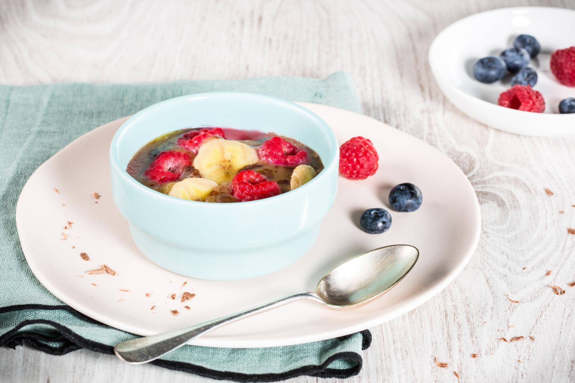 Cake met framboos, banaan en choco - Recepten Cookeo | Moulinex