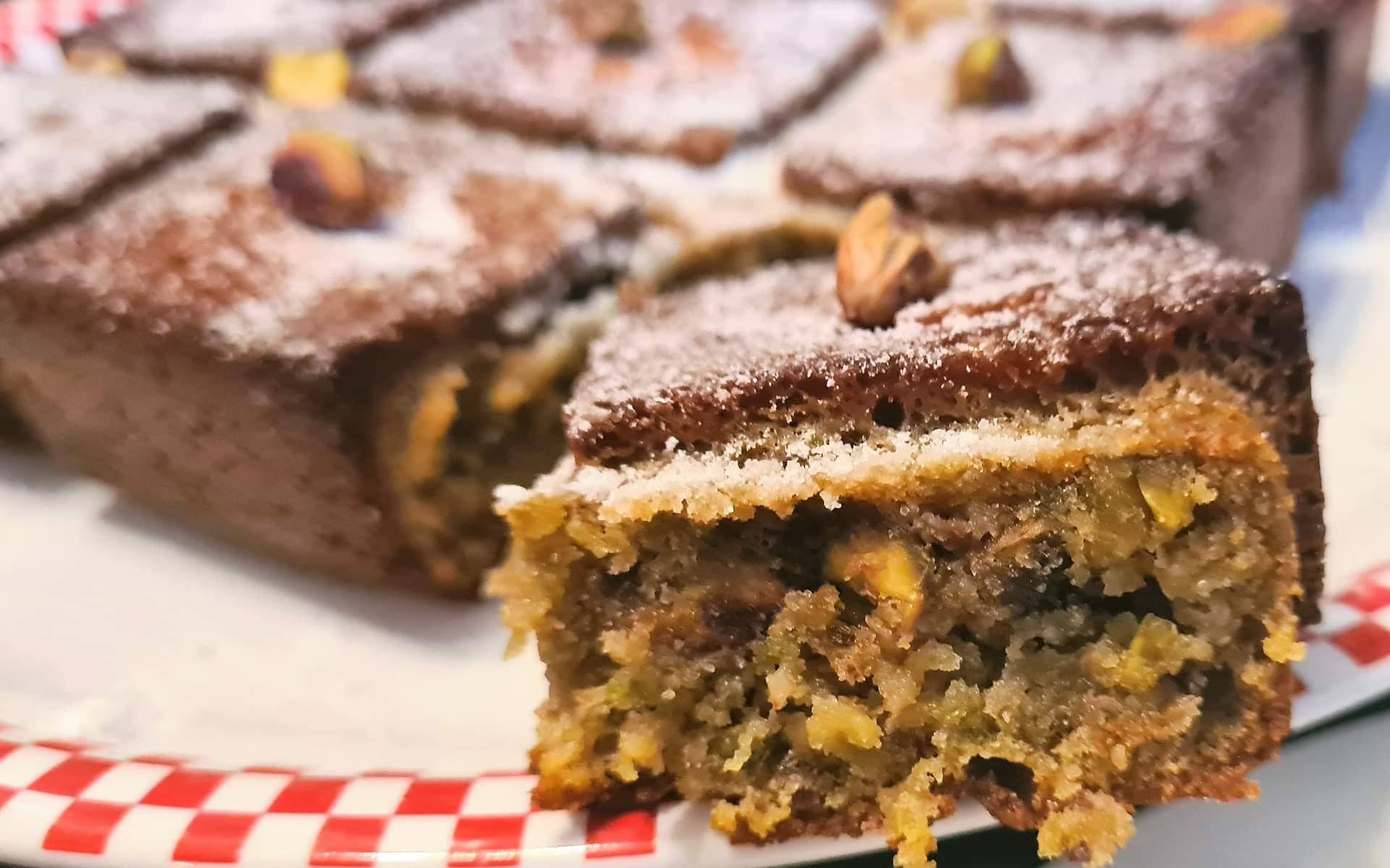 Moelleux aux pistaches et au chocolat blanc (sans gluten, ig bas) - Recette Companion Connect XL | Moulinex