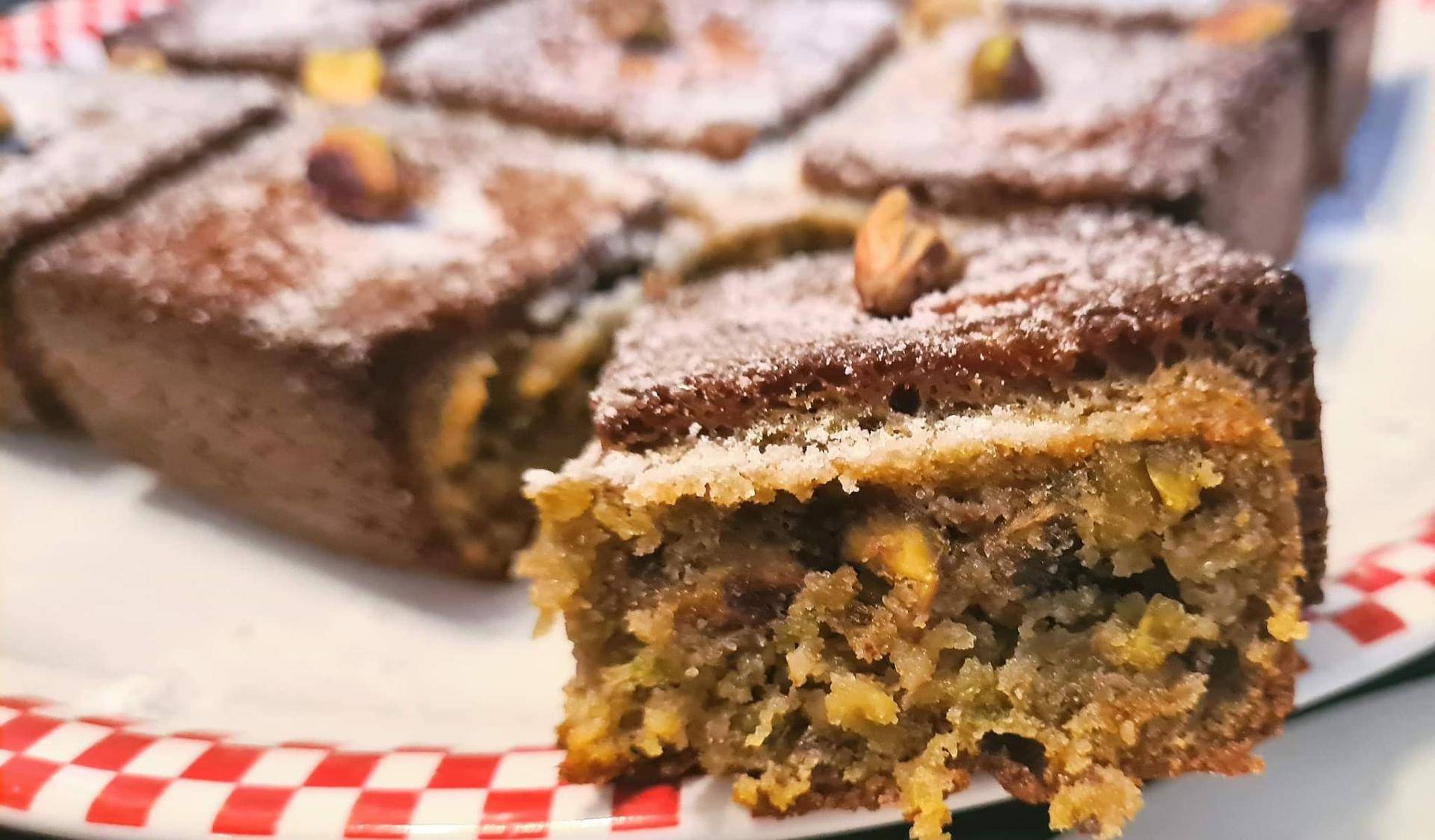 Moelleux aux pistaches et au chocolat blanc (sans gluten, ig bas) - Recepten Companion Connect XL | Moulinex