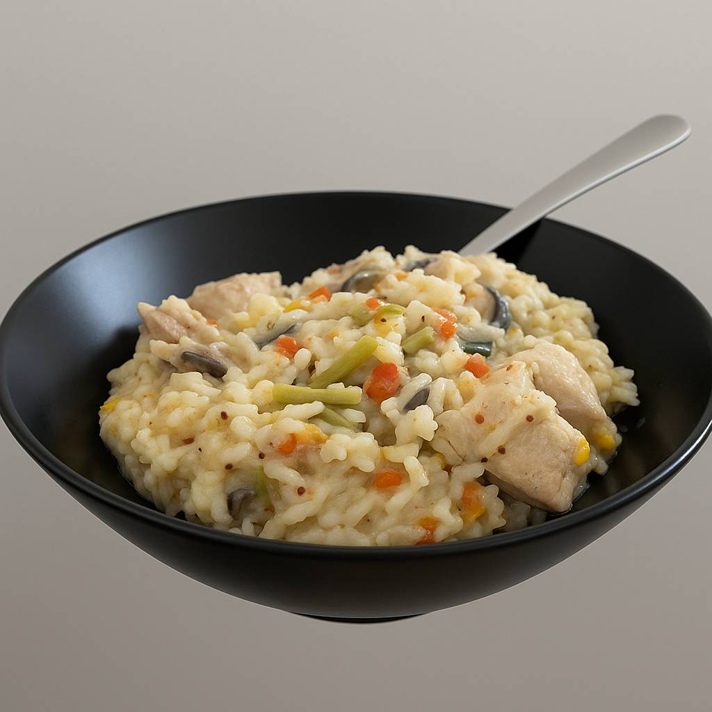 Poulet Moutarde riz et légumes - Recepten Cookeo 9in1 | Moulinex
