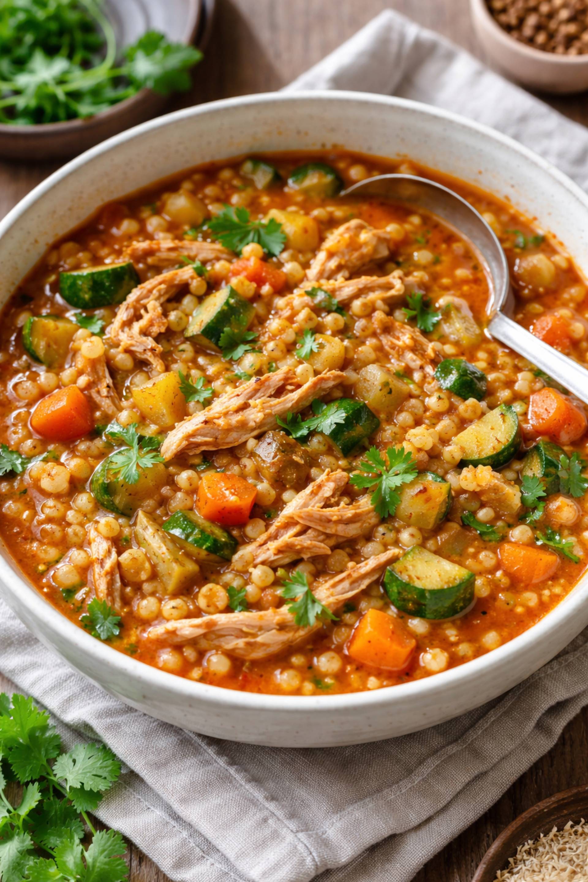 Berkoukes Algérien au poulet - Recette Cookeo 9in1 | Moulinex