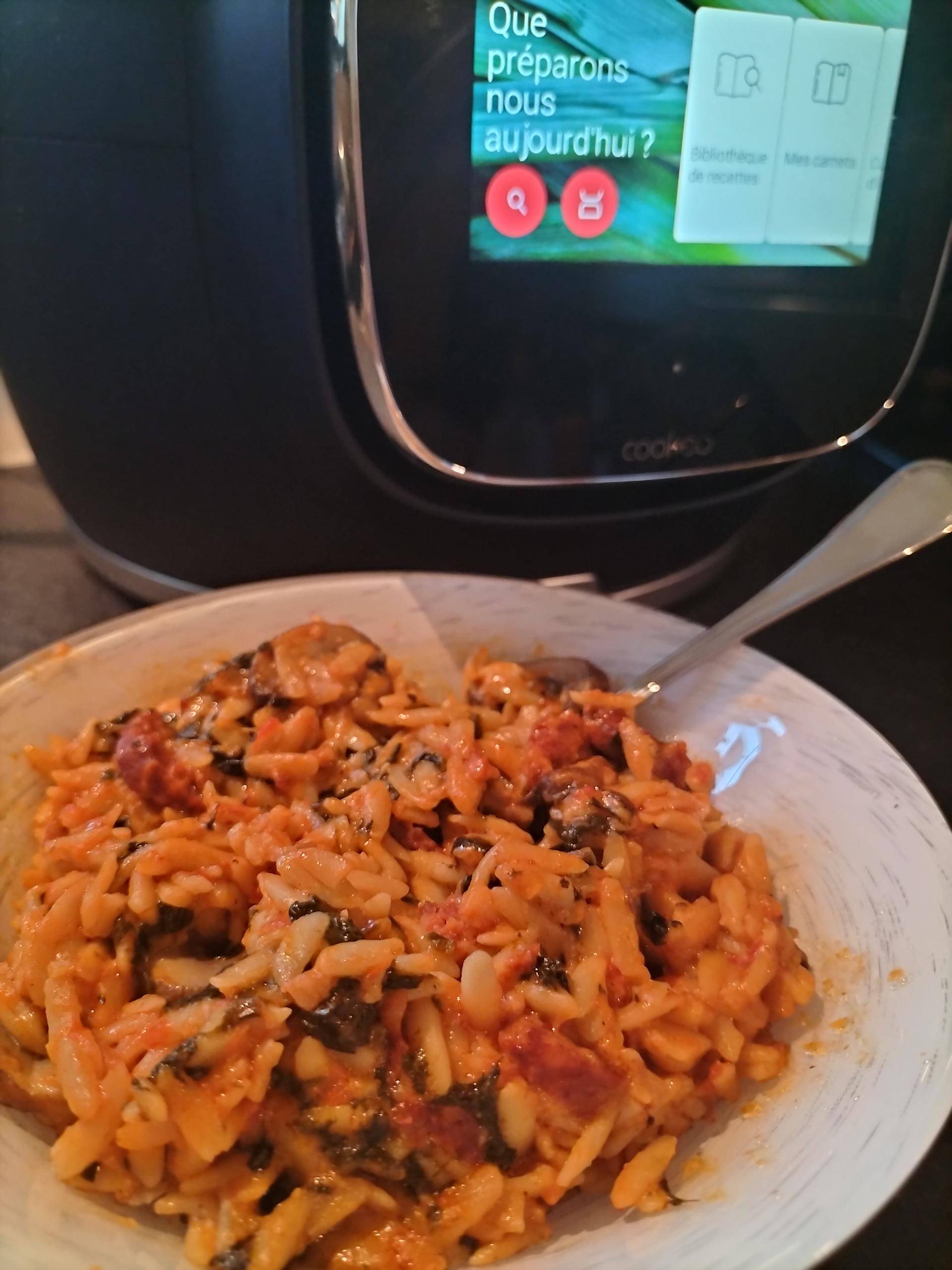 Orzo au chorizo - Recette Cookeo V3 | Moulinex