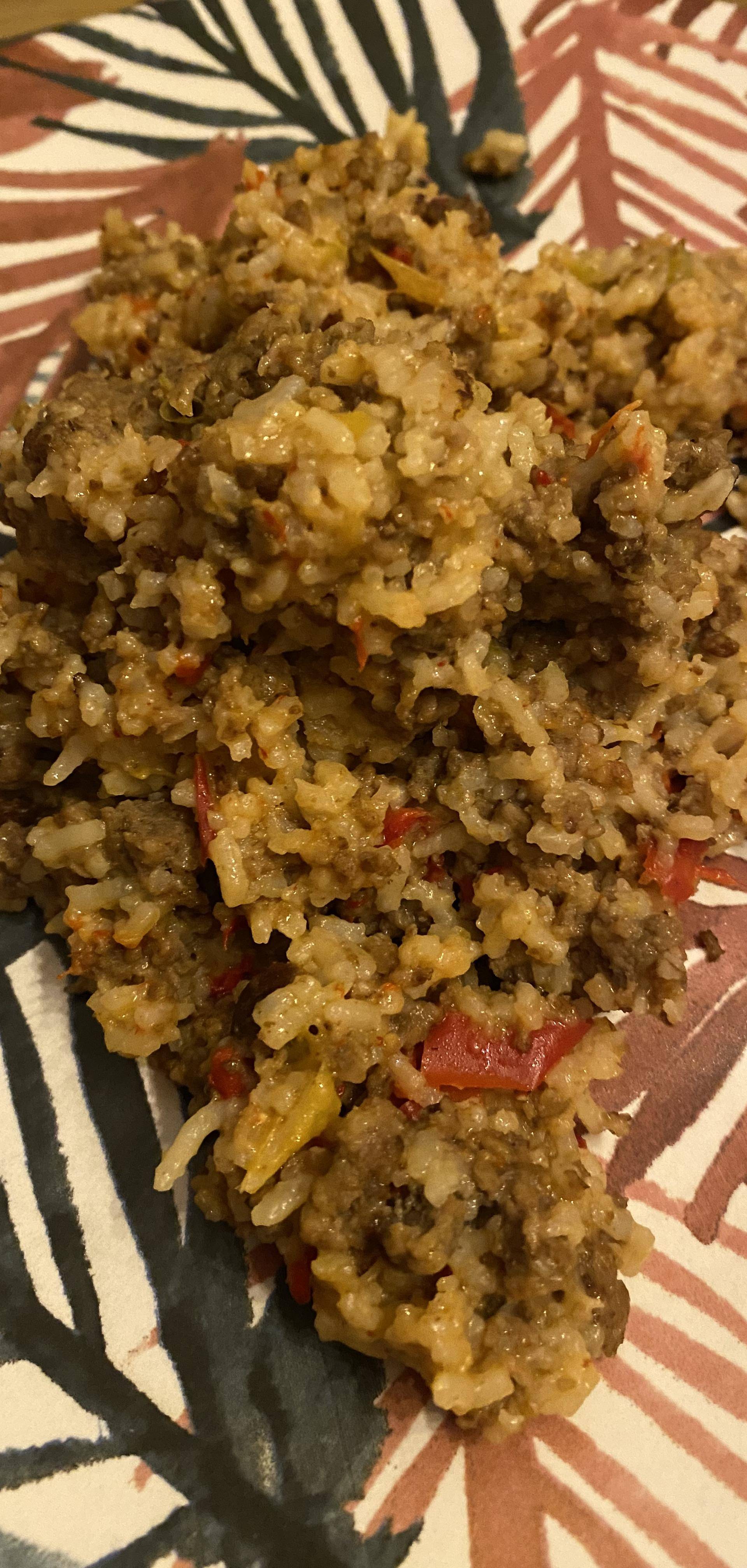 Steak haché, riz, poivrons - Recette Cookeo | Moulinex