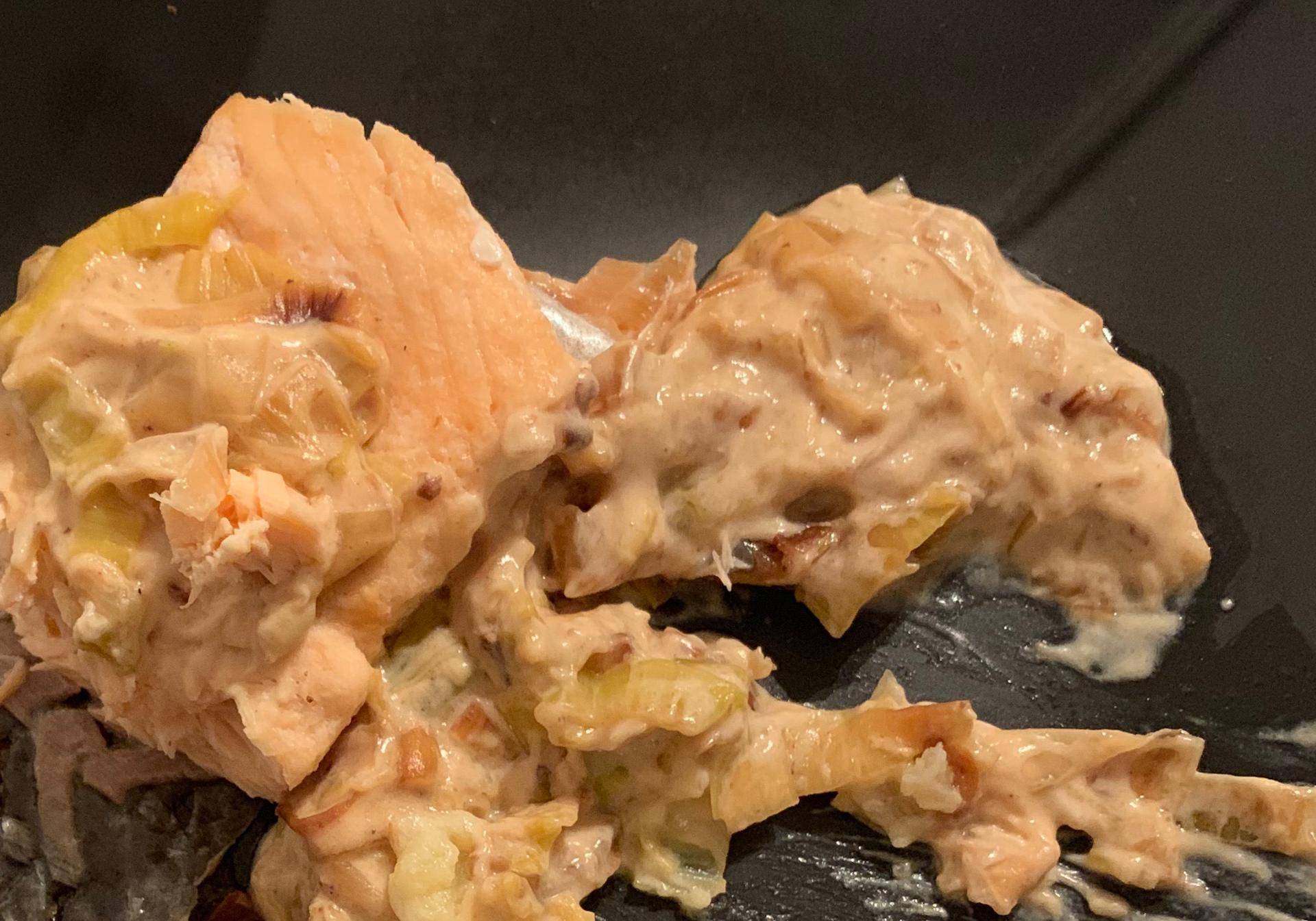 Pavés de saumon et poireaux - Recepten Cookeo | Moulinex