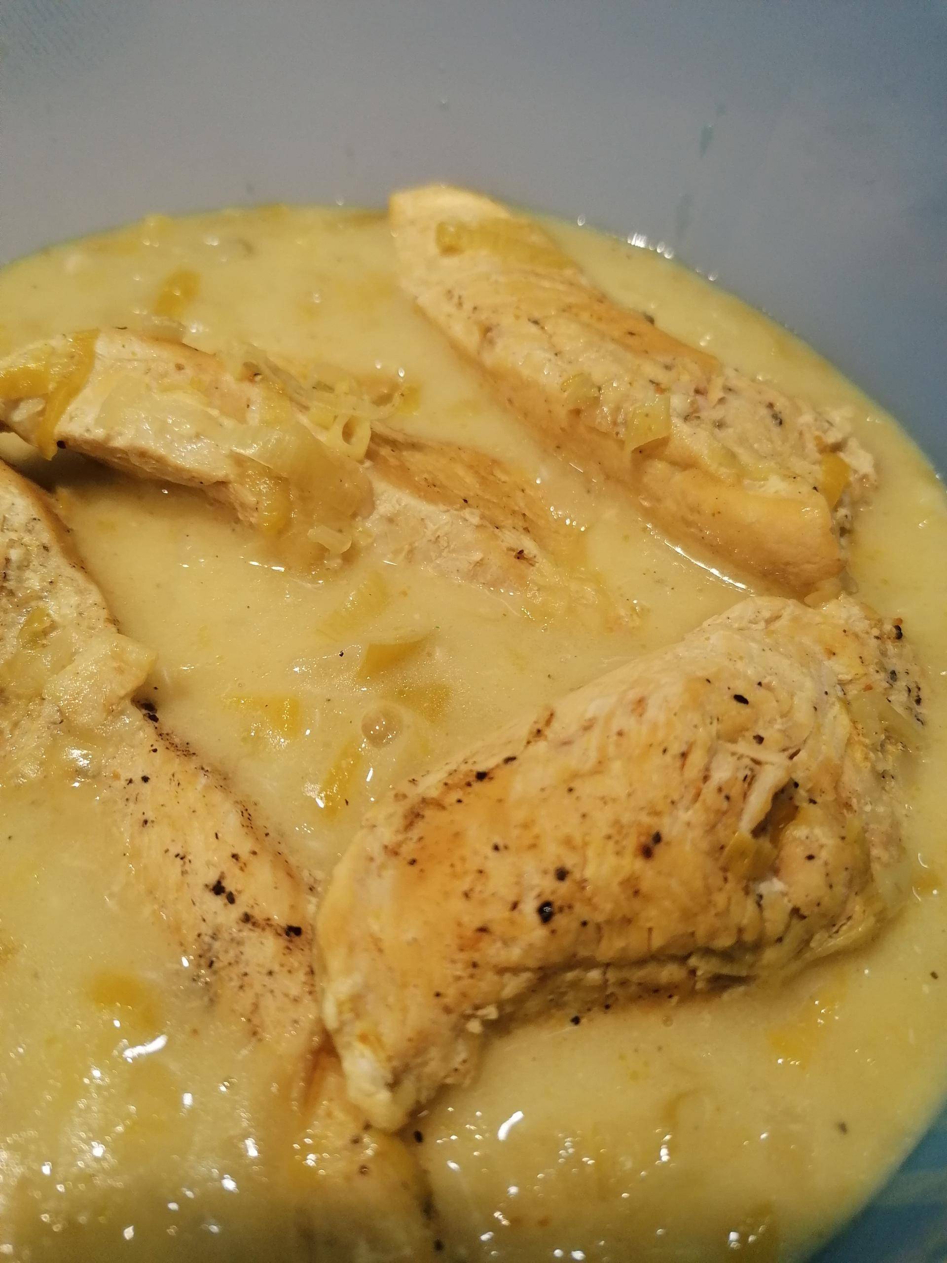 Filet de poulet crème curry et poireaux - Recepten Cookeo V3 | Moulinex