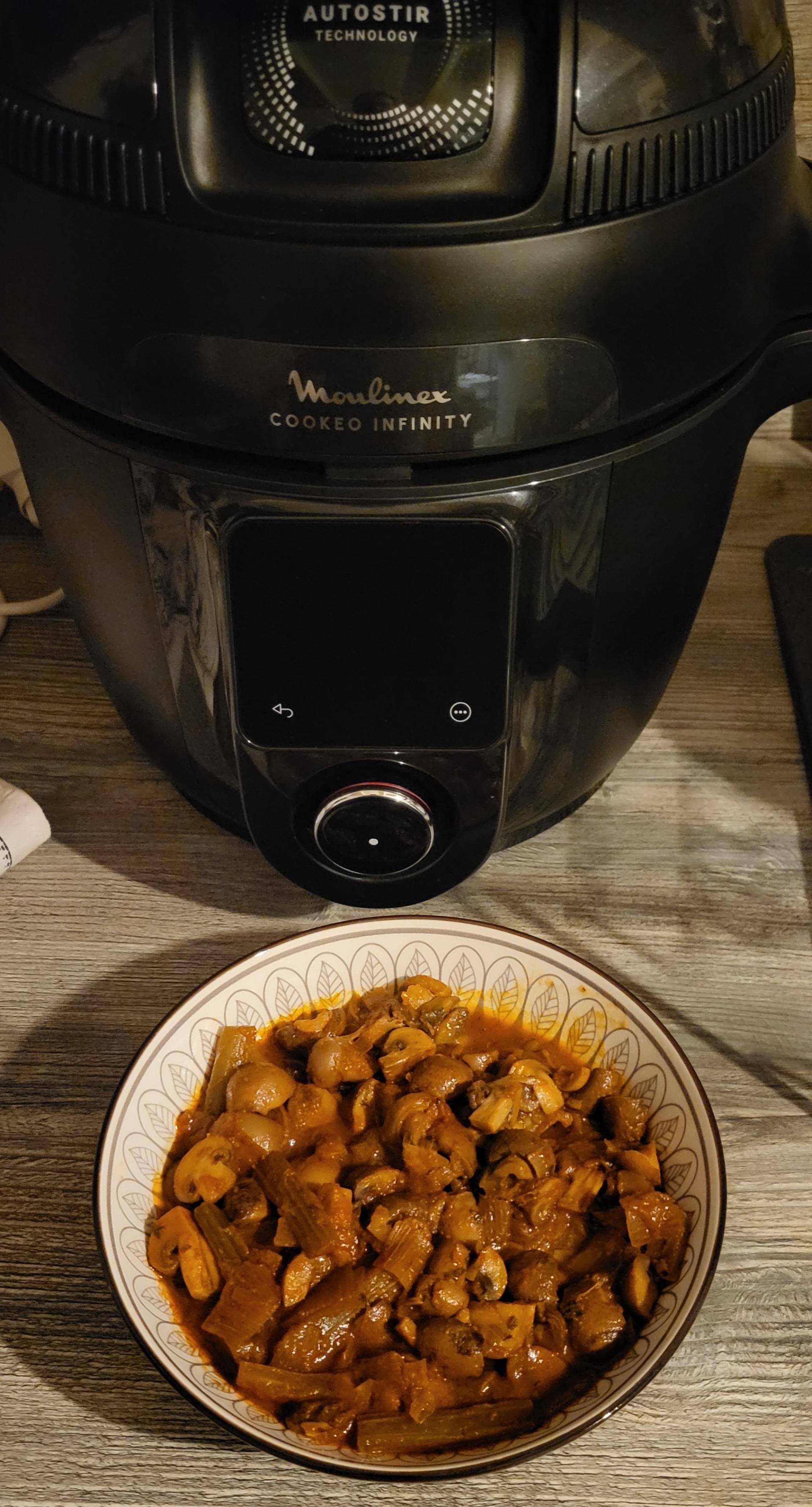 Champignon a la grecque - Recette Cookeo Infinity Autostir | Moulinex