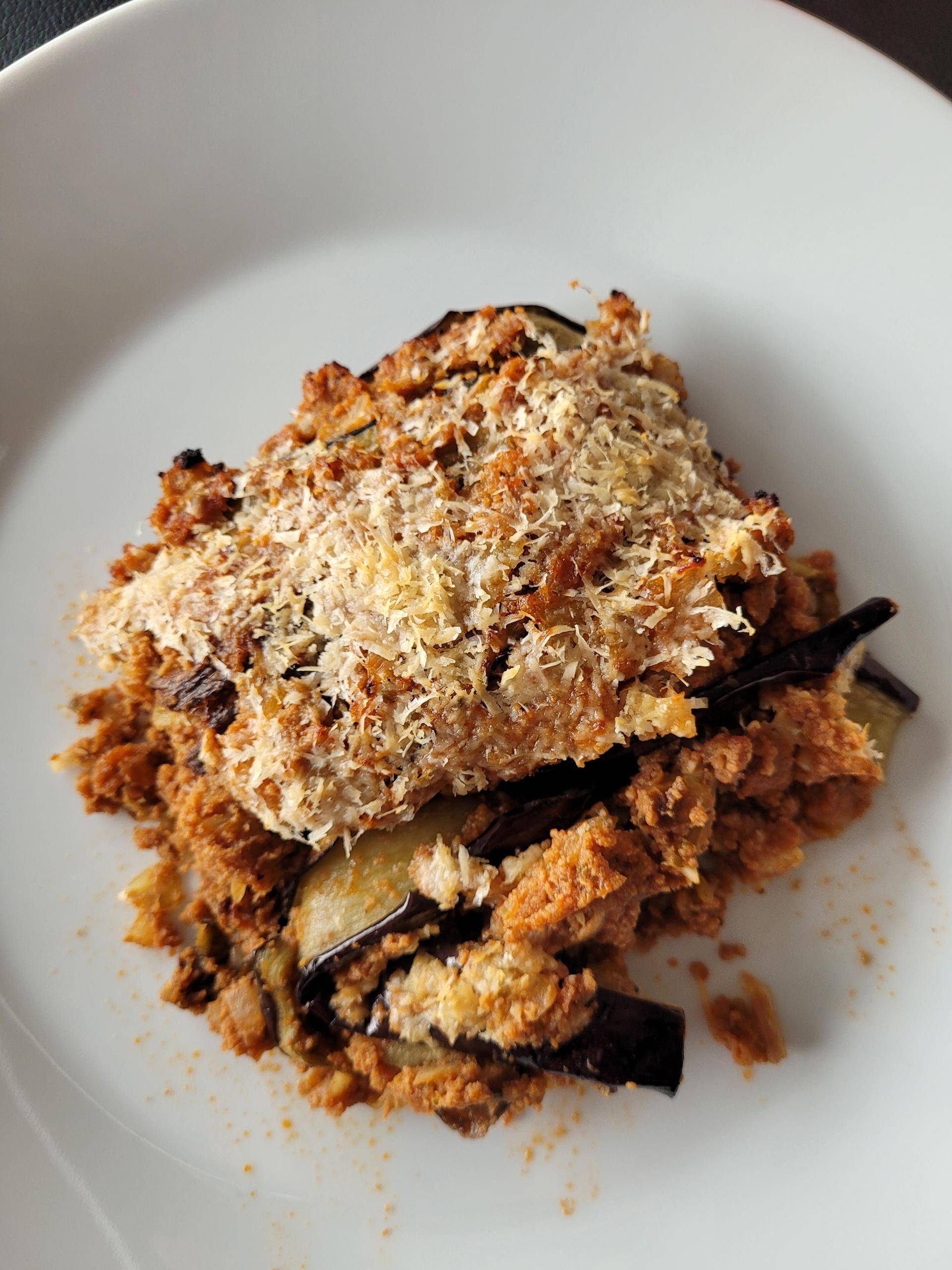 Gratin d'aubergines au bœuf et au parmesan - Recette Companion XL | Moulinex