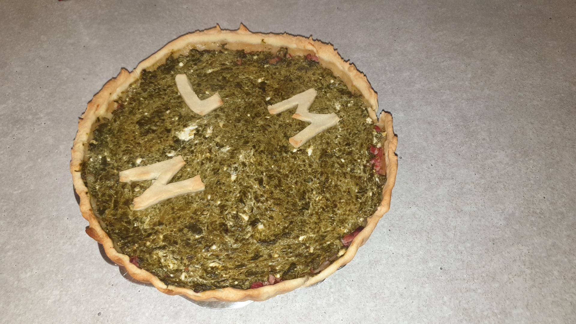 Tarte épinards bacon chèvre - Recette Companion Connect XL | Moulinex