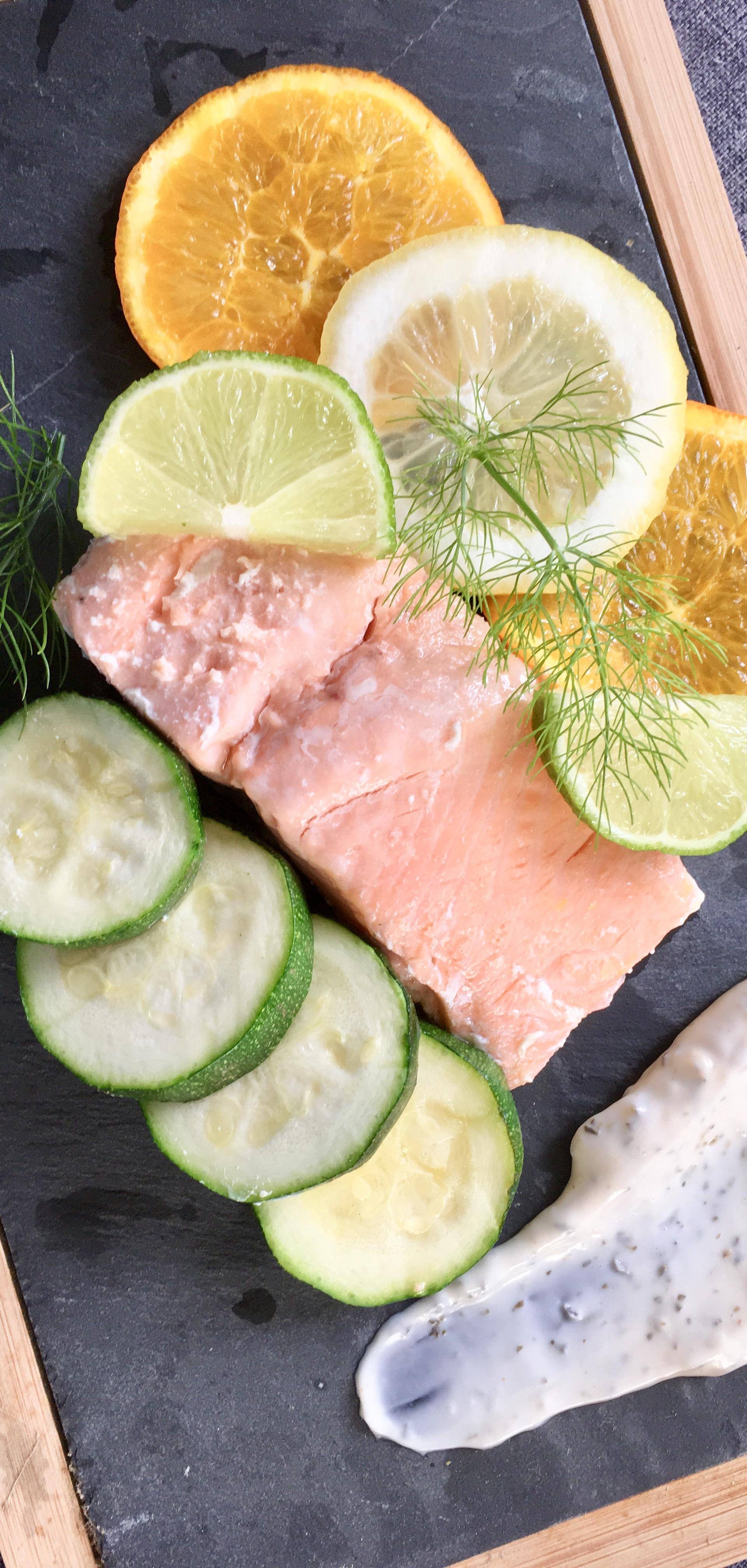 Saumon aux agrumes en papillote - Recette Cookeo | Moulinex