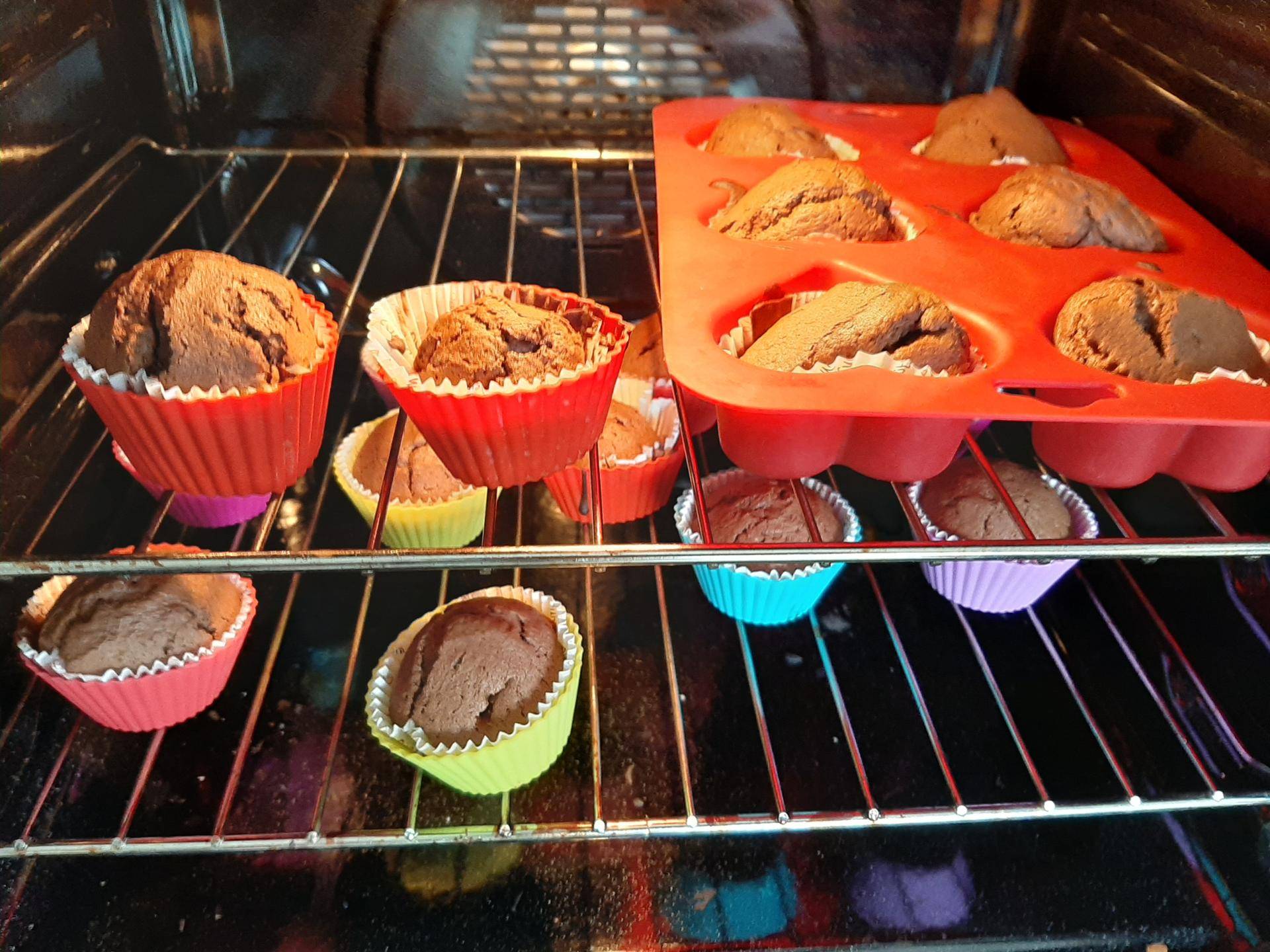 Muffin au chocolat coeur chocolat blanc - Recette Companion Connect XL | Moulinex