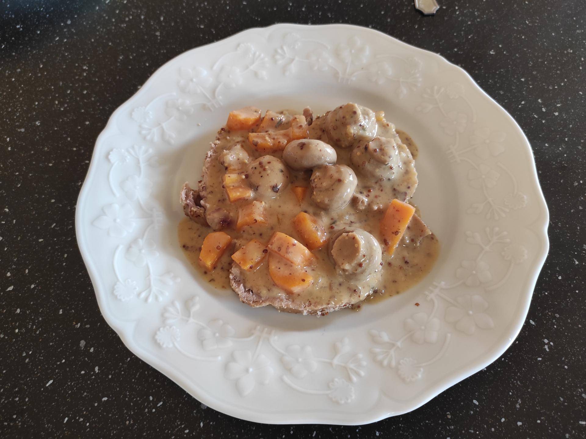 Rôti de porc aux deux moutardes - Recette Cookeo | Moulinex