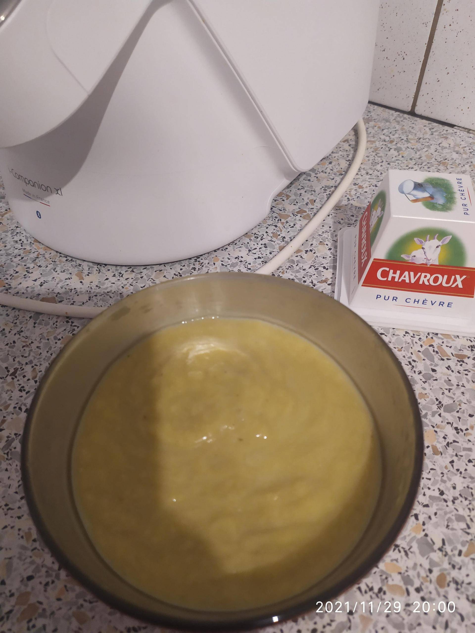 Soupe poireaux courgettes chavroux - Recepten Companion Connect | Moulinex