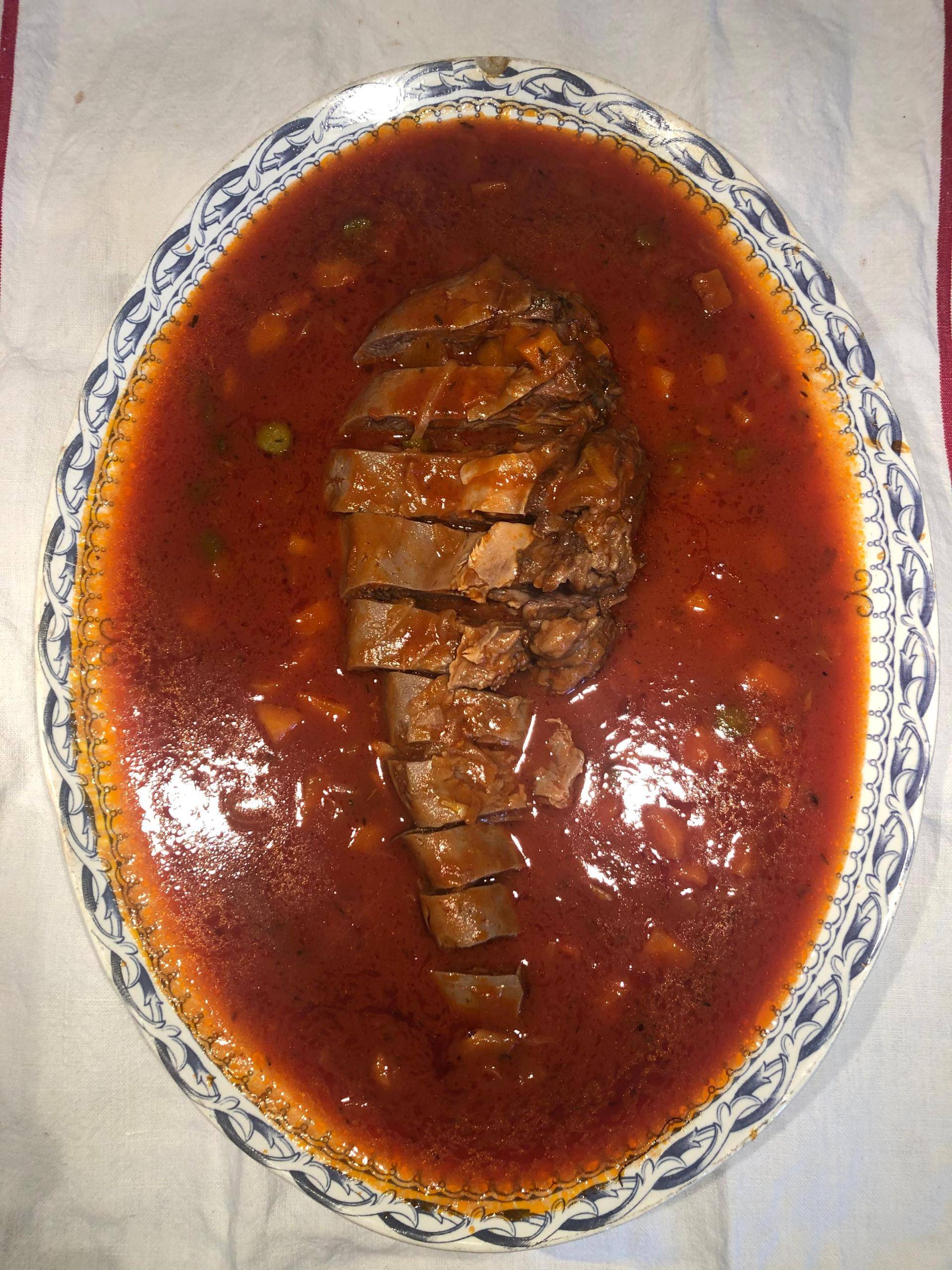 Langue de boeuf sauce tomate et cornichons - Recepten Cookeo | Moulinex