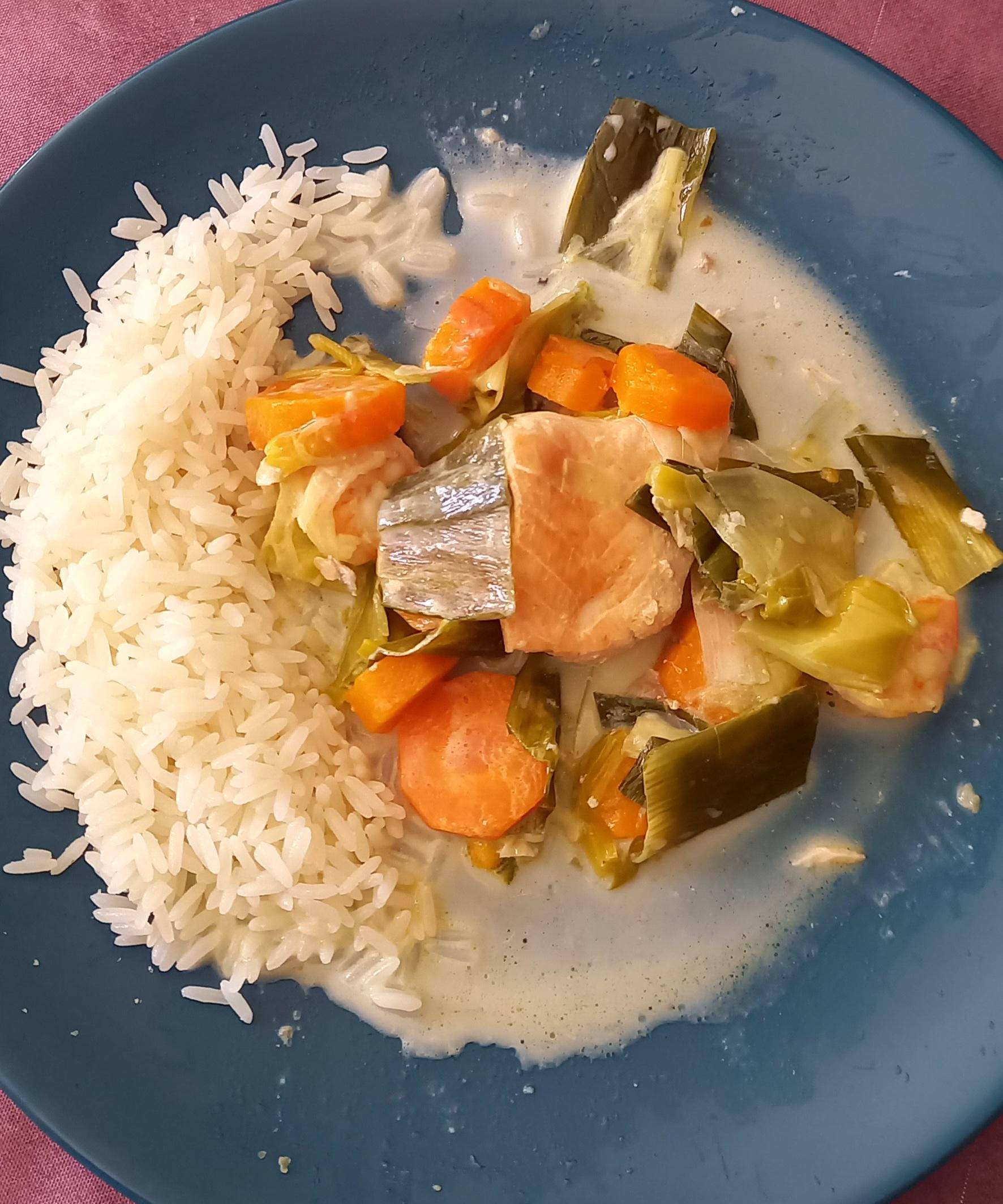 Blanquette de saumon aux poireaux et aux carottes - Recepten Cookeo V3 | Moulinex