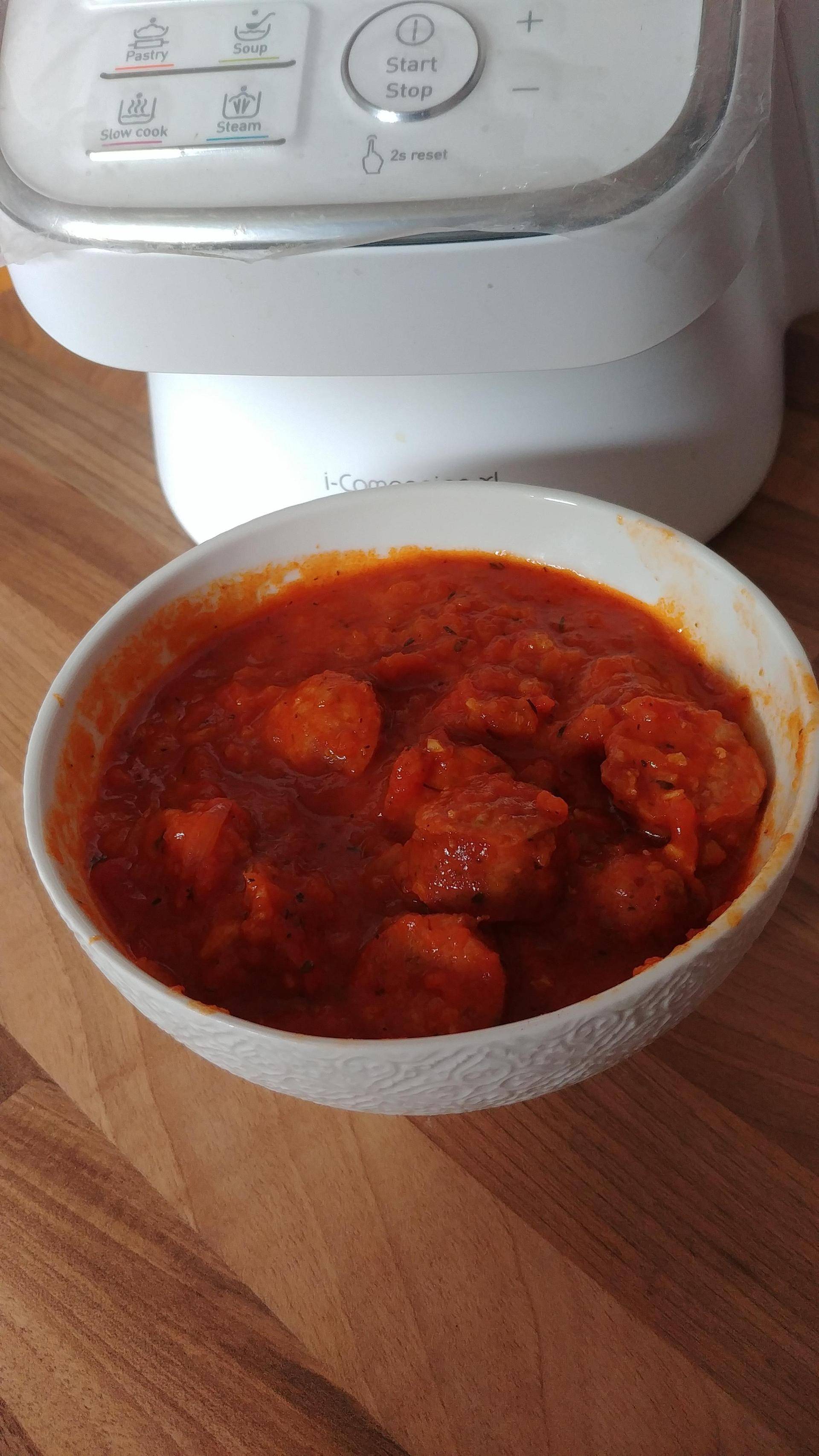 Saucisses fumées façon rougail - Recepten Companion Connect XL | Moulinex
