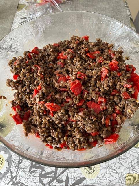 Salade de lentilles et poivrons - Recepten Cookeo V3 | Moulinex