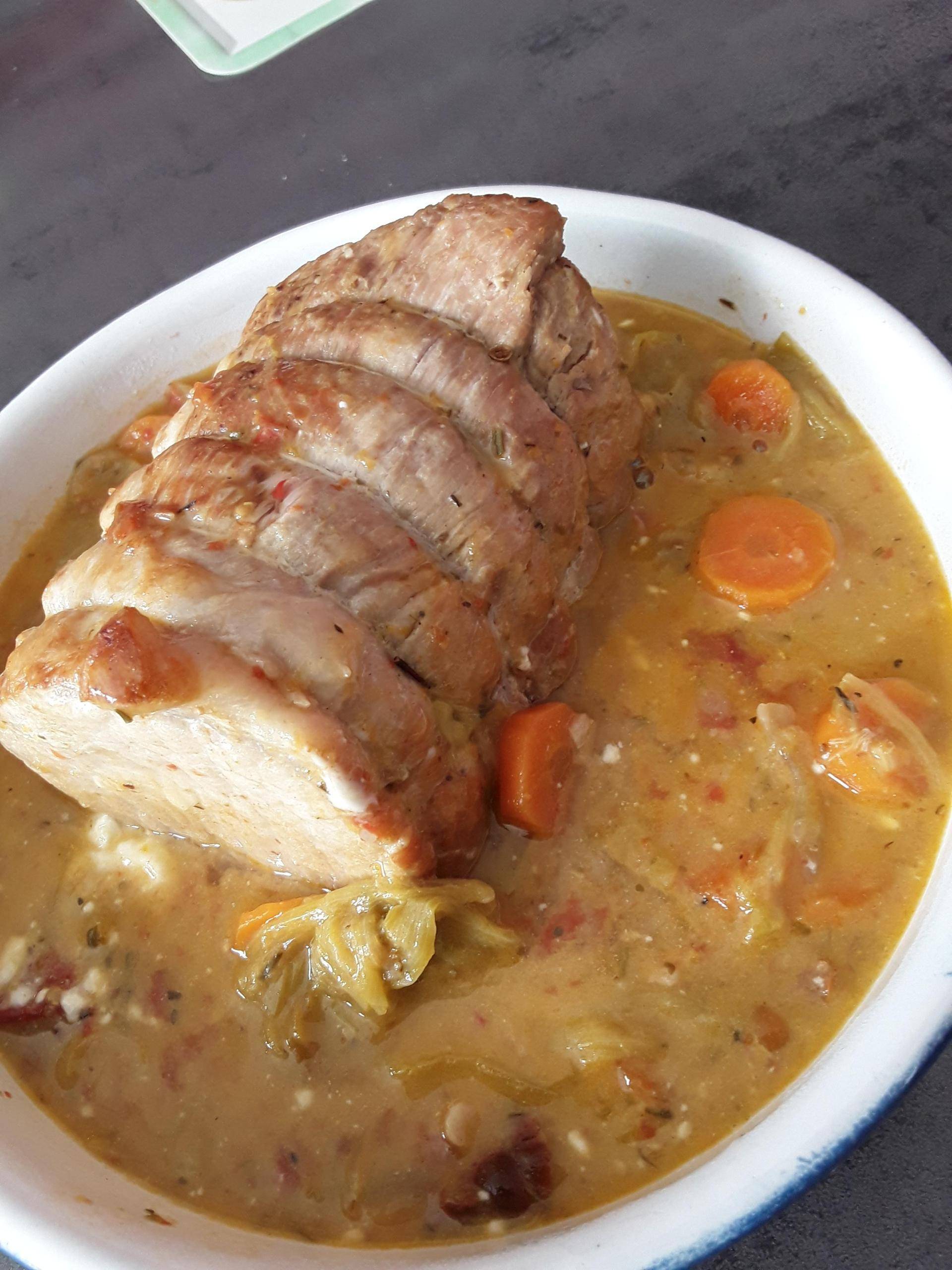 Rôti de porc fondant aux légumes - Recepten Cookeo | Moulinex