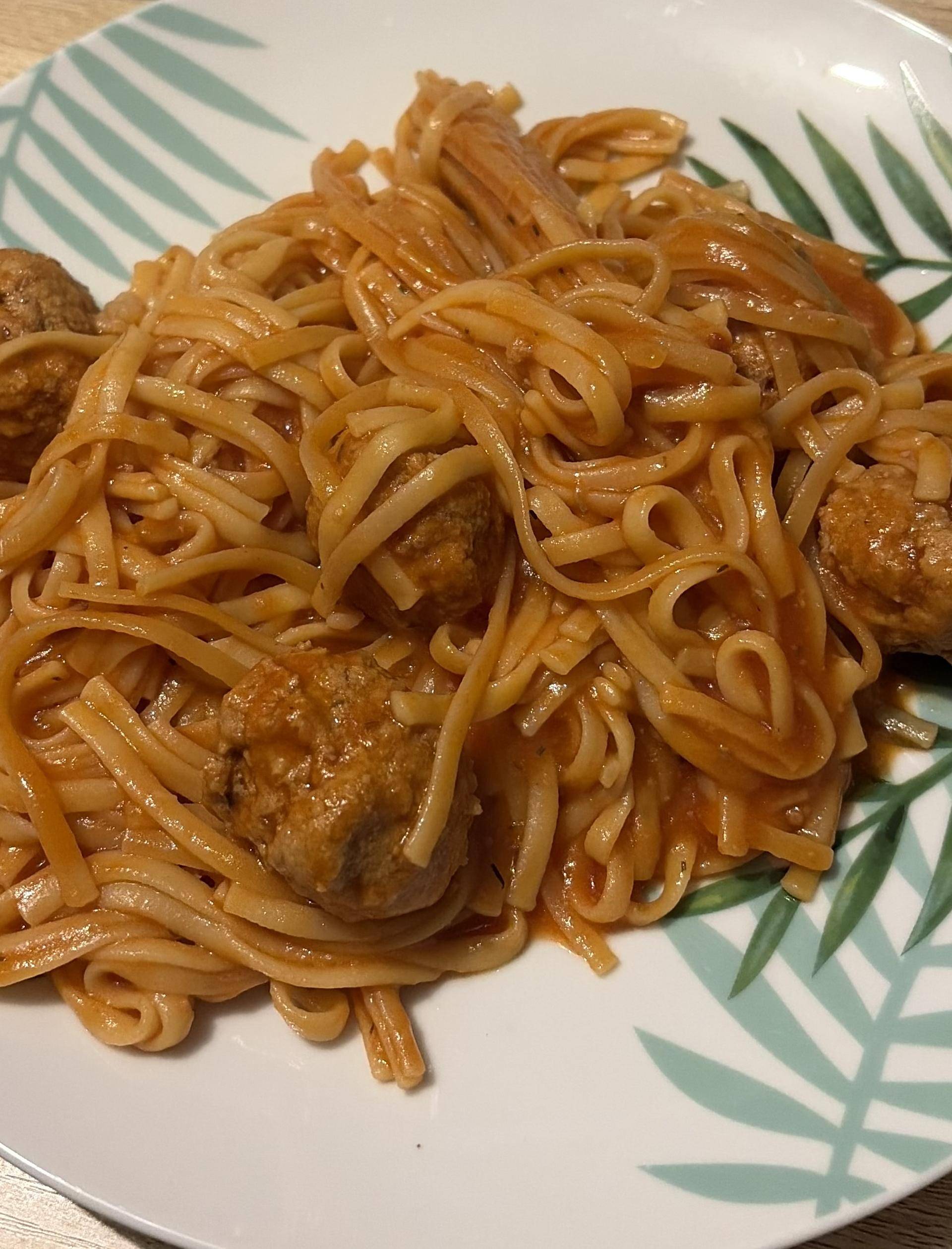 Pâtes boulettes sauce tomates de Cooktime - Recette Cookeo | Moulinex