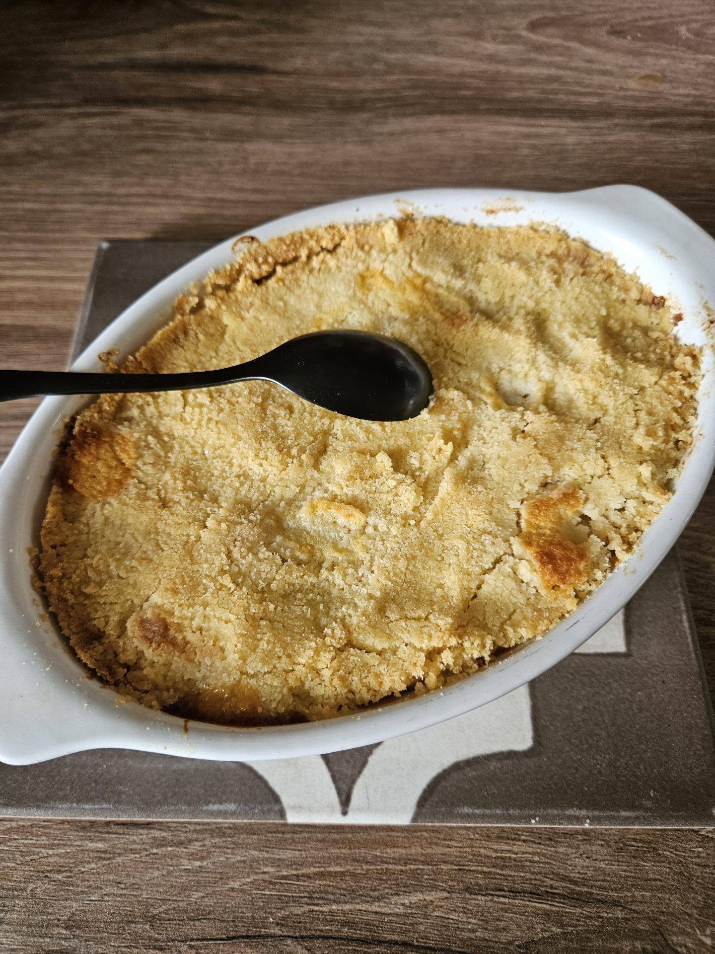 Crumble pommes, poires, vanille - Recette Companion XL | Moulinex