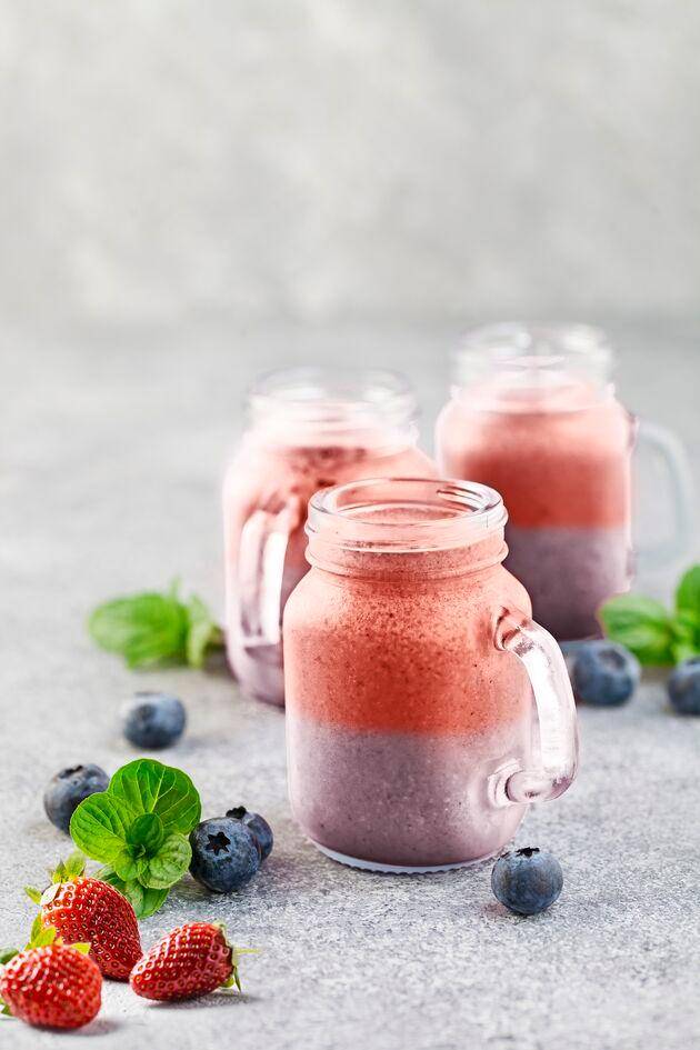 Smoothie bicolore - Recette Perfectmix + | Moulinex