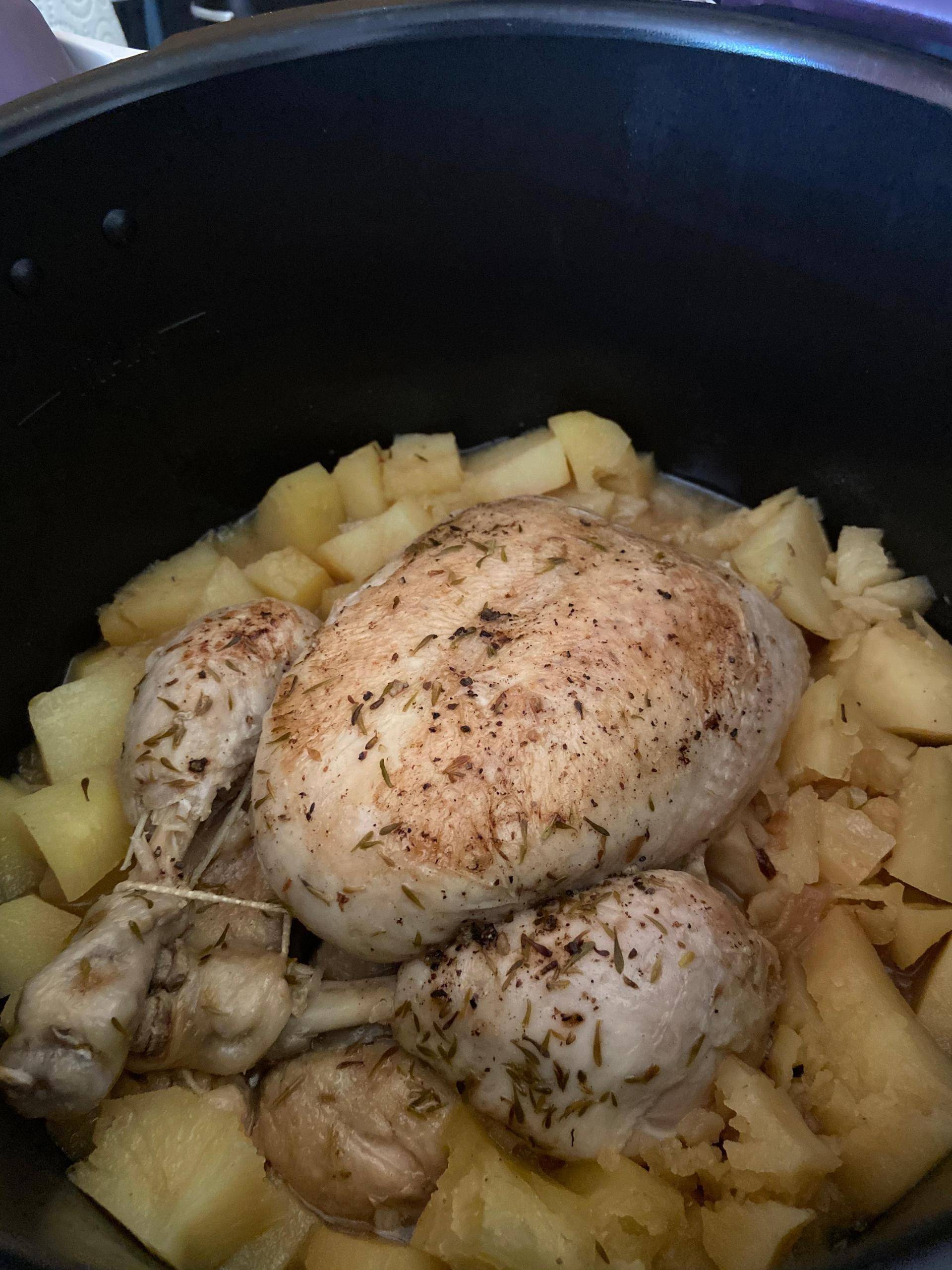 Poulet entier et pommes de terres - Recepten Cookeo | Moulinex
