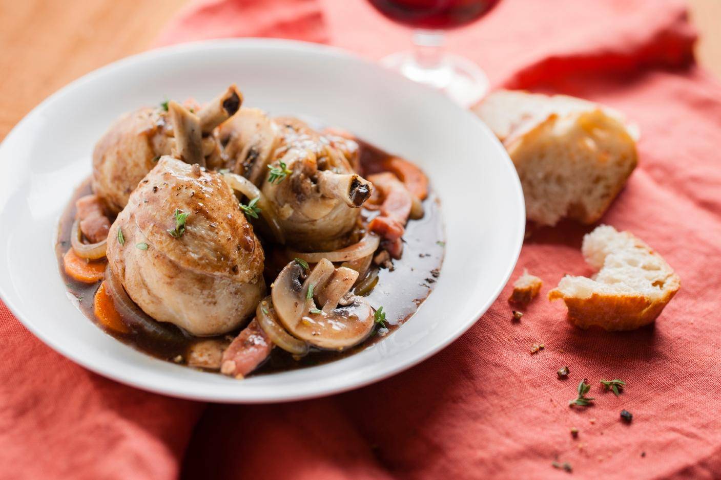 Coq au vin rouge - Recepten Cookeo | Moulinex