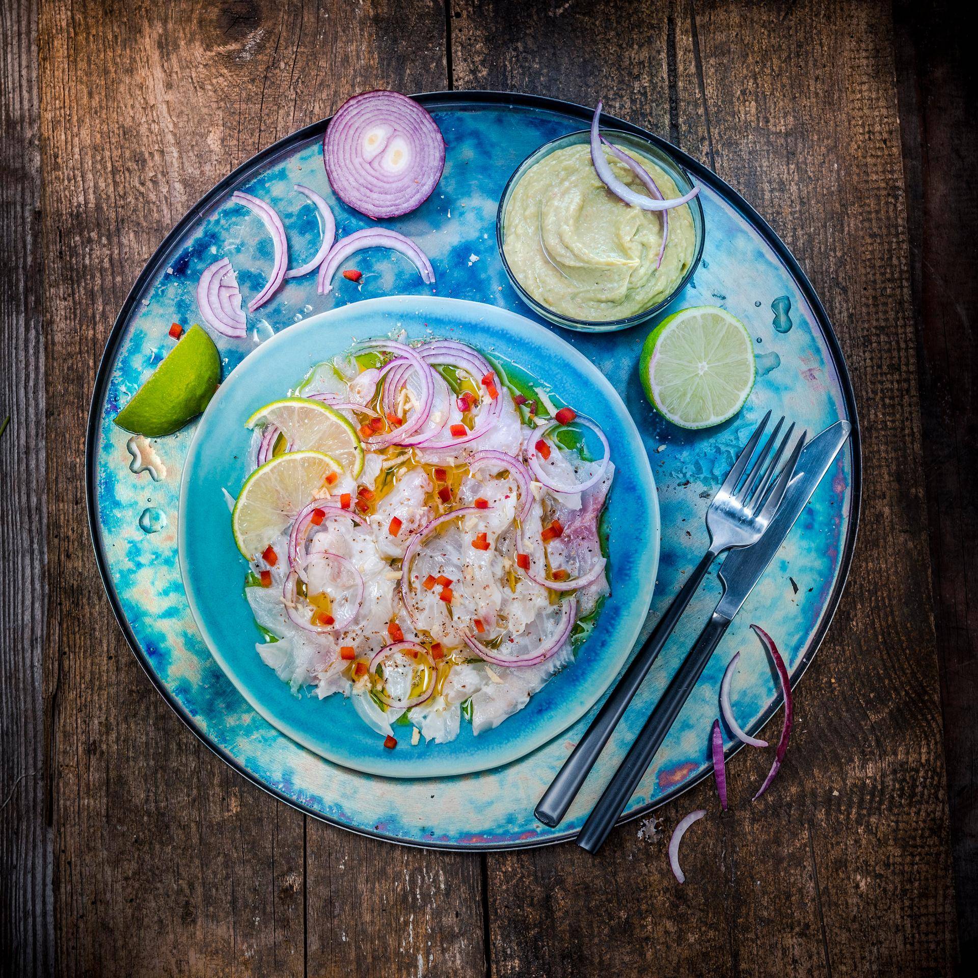 Ceviche de daurade et guacamole - Recepten Companion | Moulinex