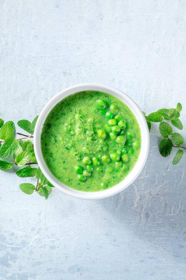Soupe froide aux petits pois et menthe - Recepten Perfectmix + | Moulinex