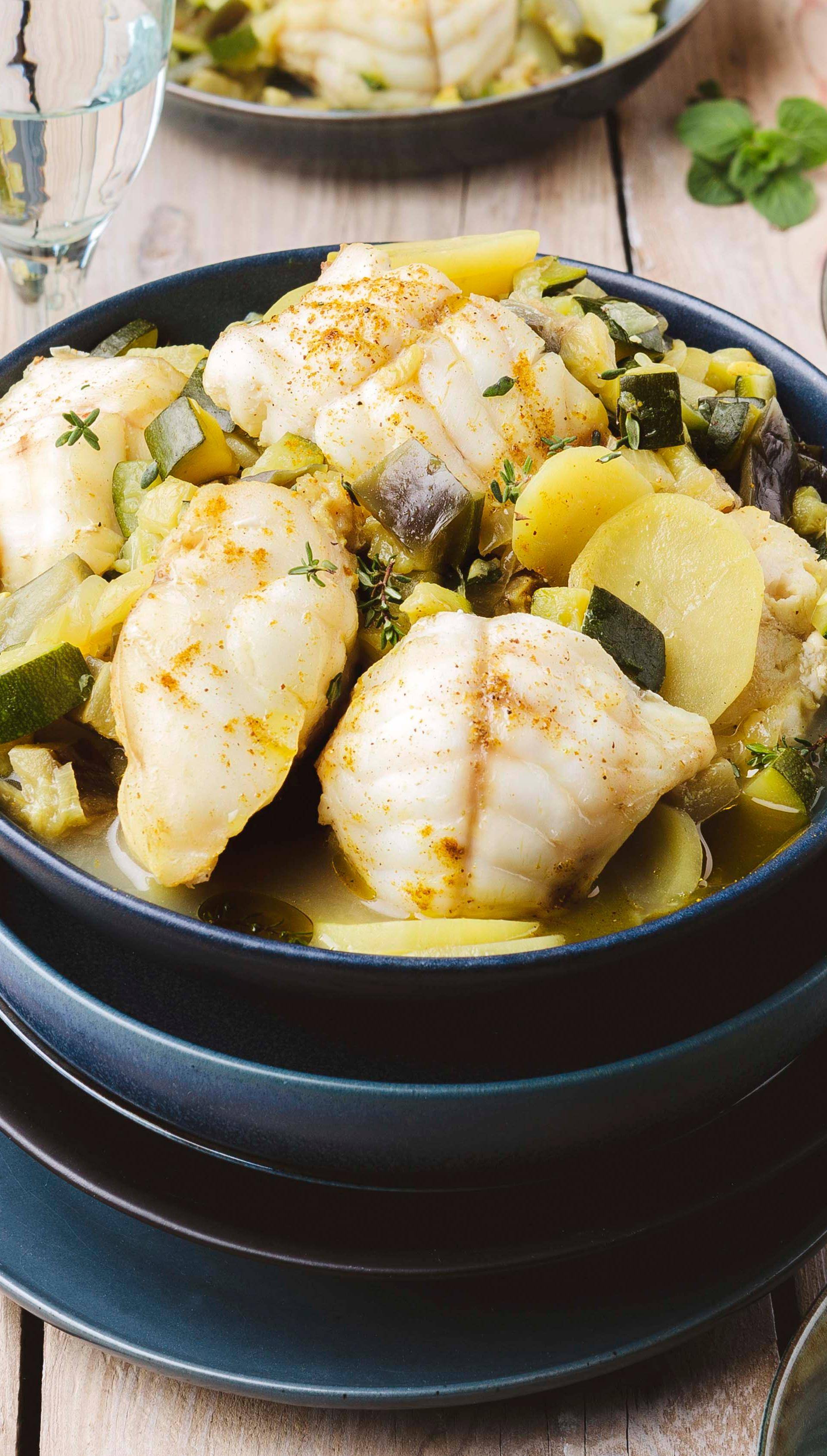 Colombo de lotte et légumes - Recette Cookeo V3 Mini | Moulinex