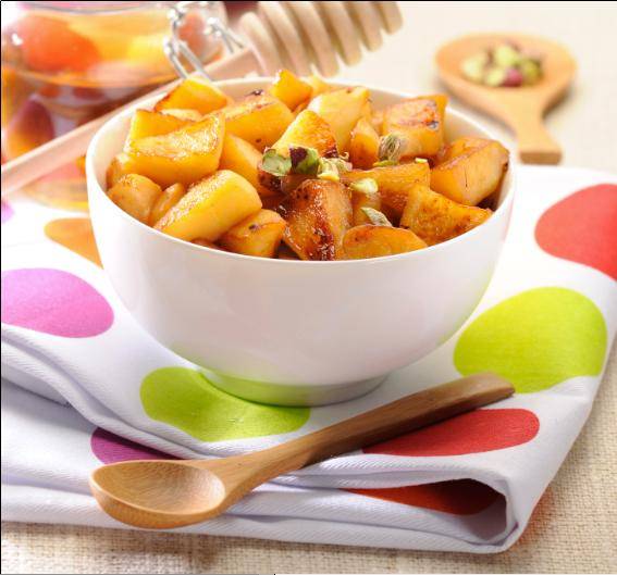 Pommes caramélisées aux pistaches - Recette Companion XL | Moulinex