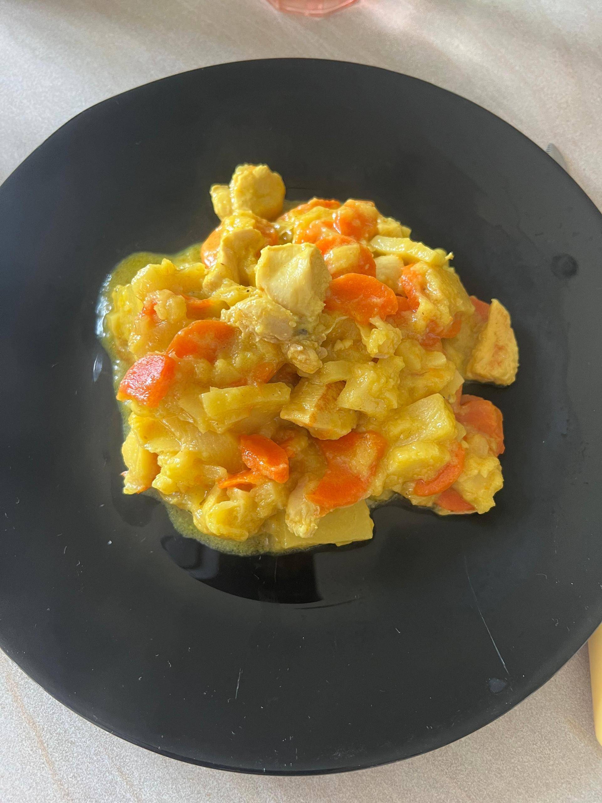 Poulet ananas panais au curry coco - Recepten Cookeo | Moulinex