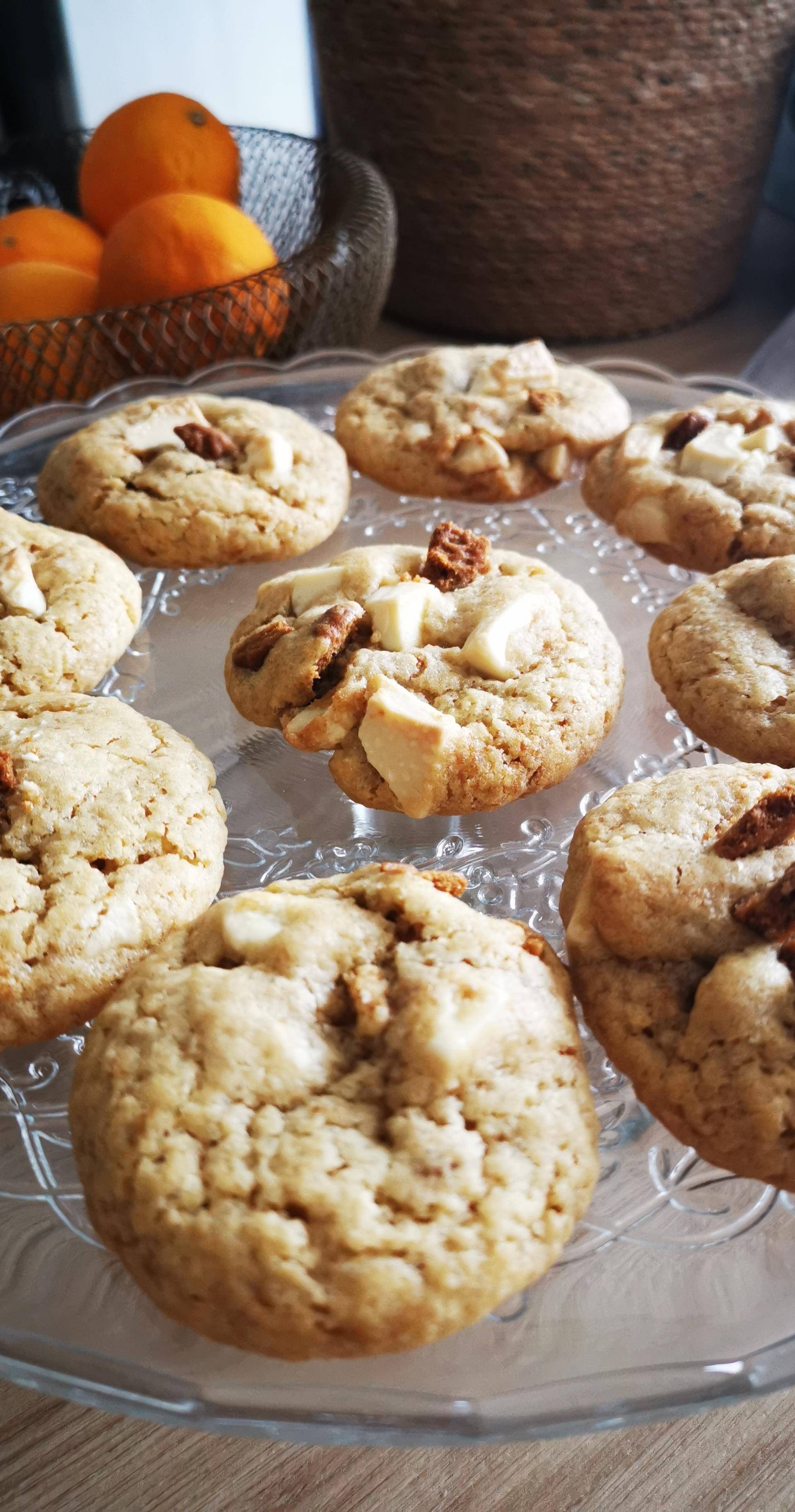 Cookies chocolat blanc et spéculoos - Recette Companion Connect XL | Moulinex