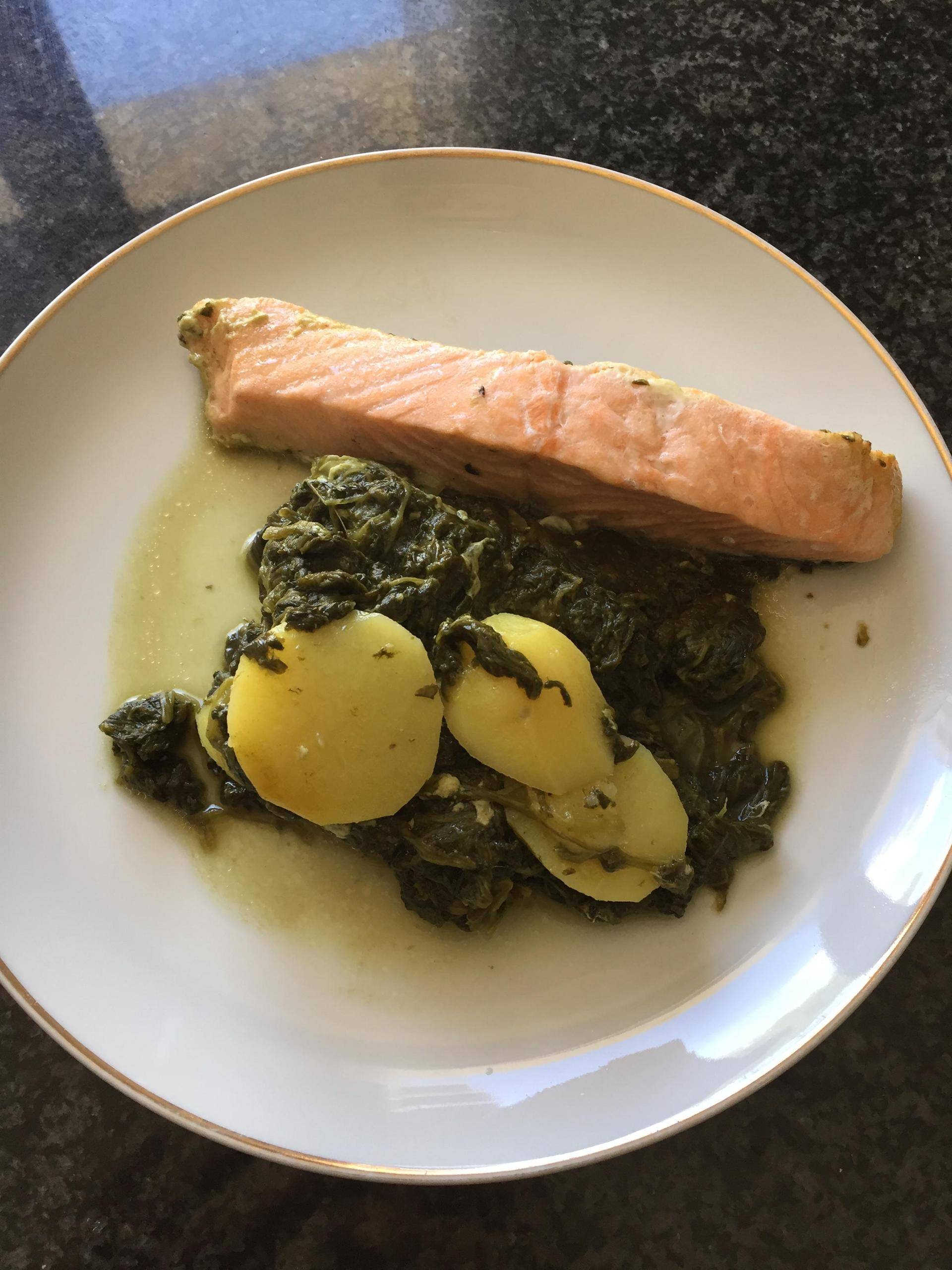 Saumon aux épinards - Recepten Cookeo | Moulinex