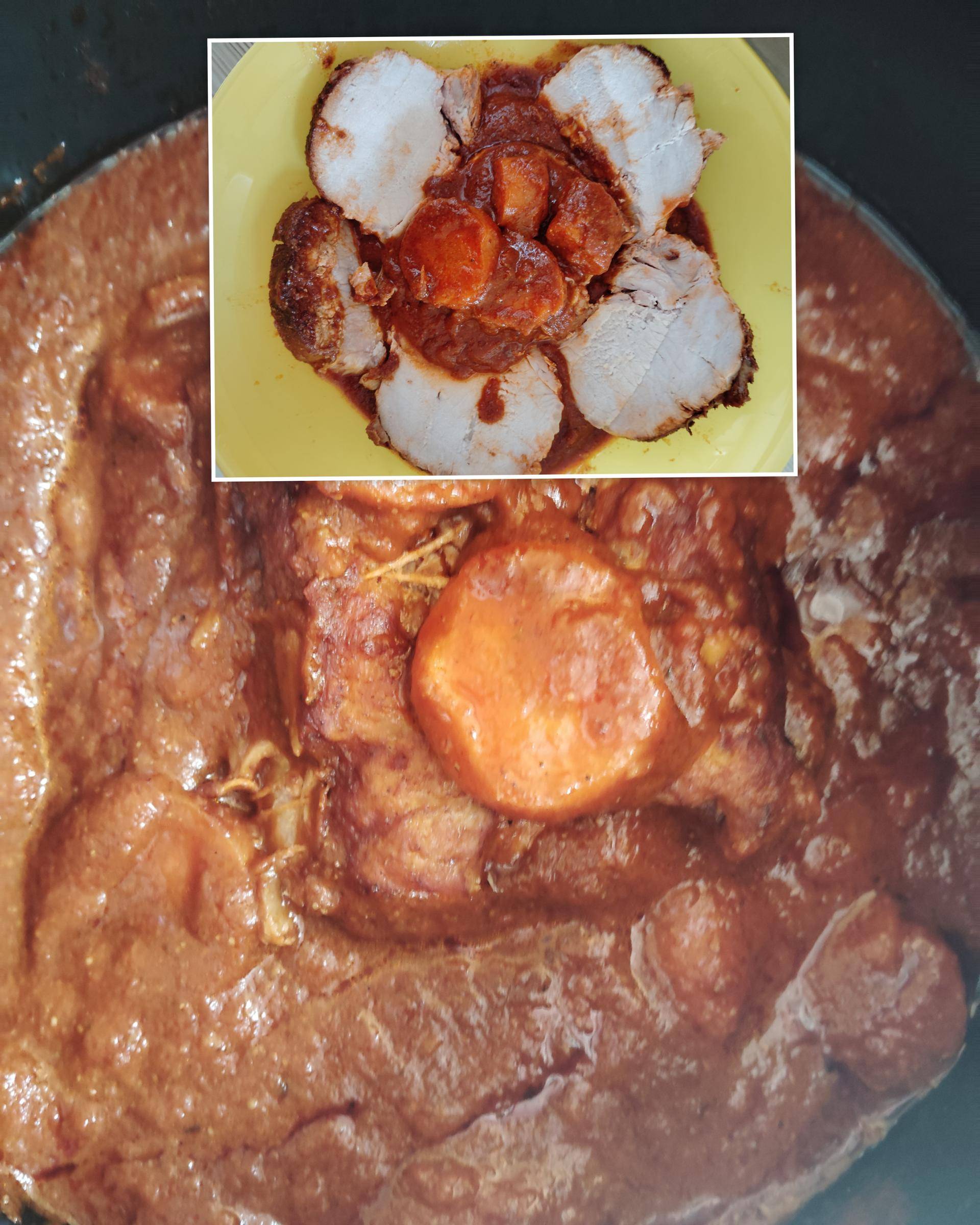 Rôti de porc aux 5 épices et carottes et tomate - Recepten Cookeo V3 | Moulinex